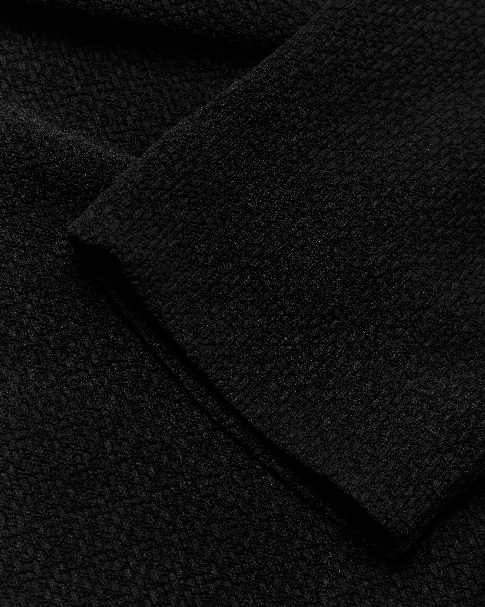 Woodbird WBHiro LS Jiu Zip Polo T-Shirts Black