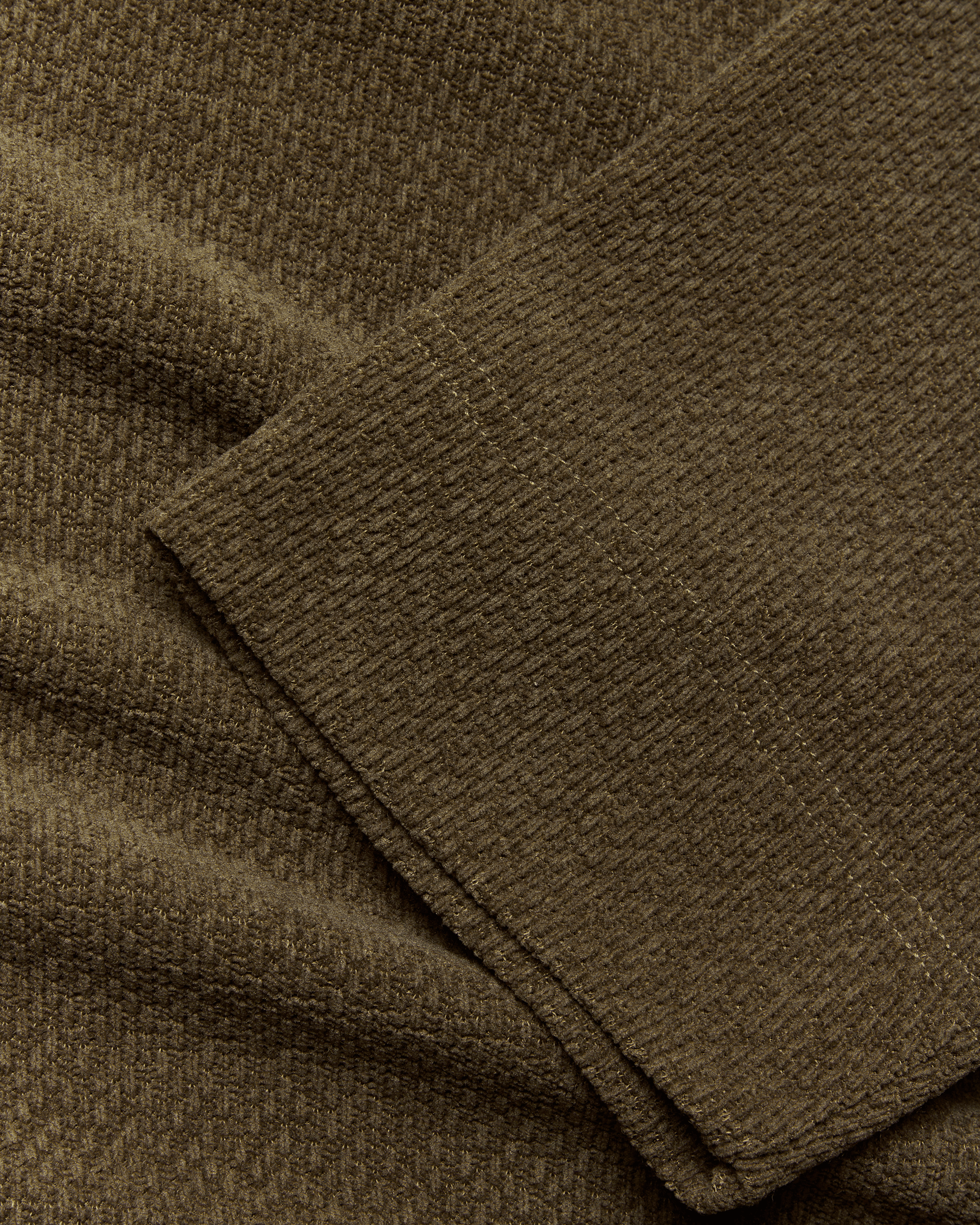 Woodbird WBHiro LS Jiu Zip Polo T-Shirts Dark Olive