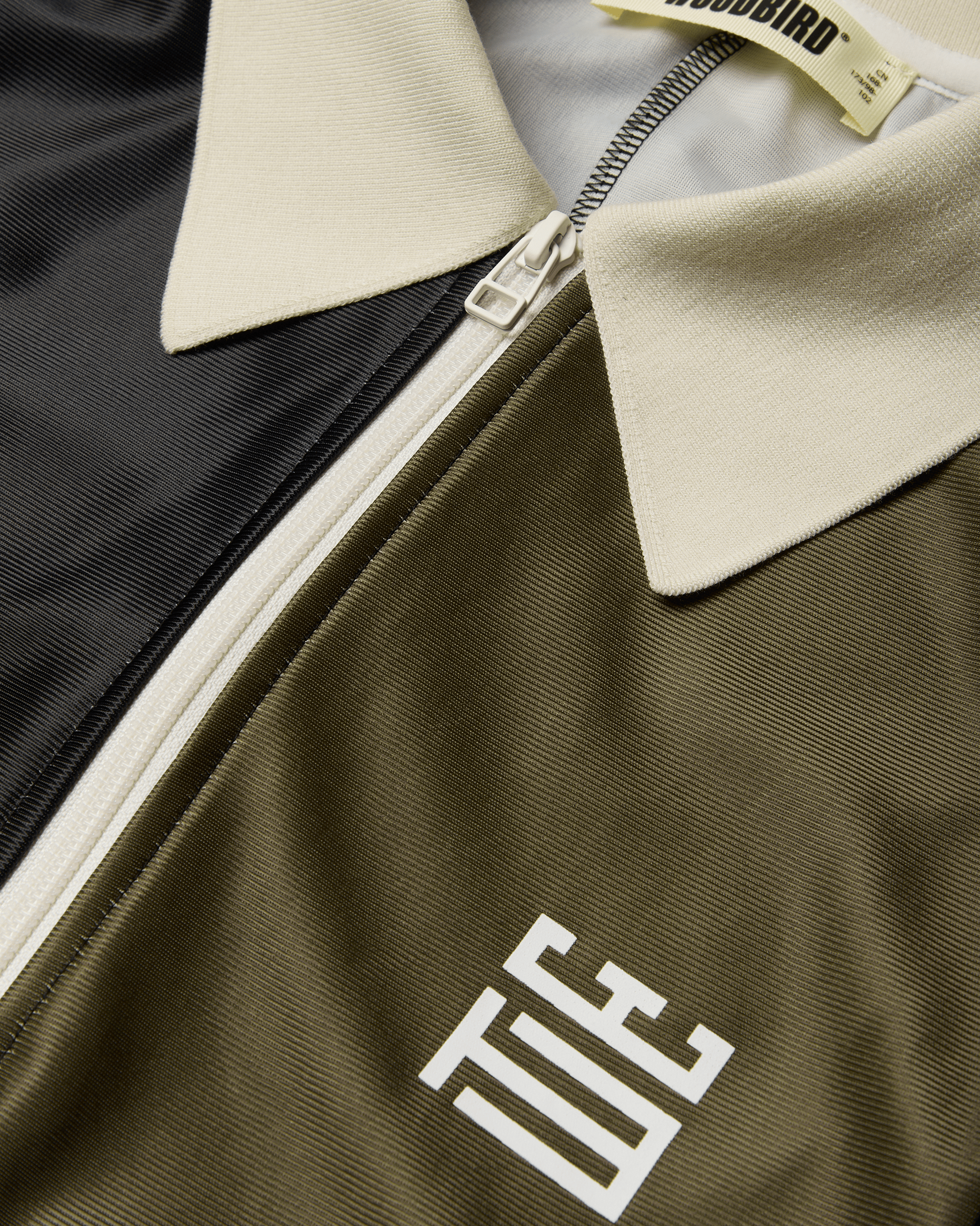 Woodbird WBHiro Sport Zip Polo T-Shirts Dark Olive