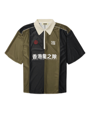 Woodbird WBHiro Sport Zip Polo T-Shirts Dark Olive