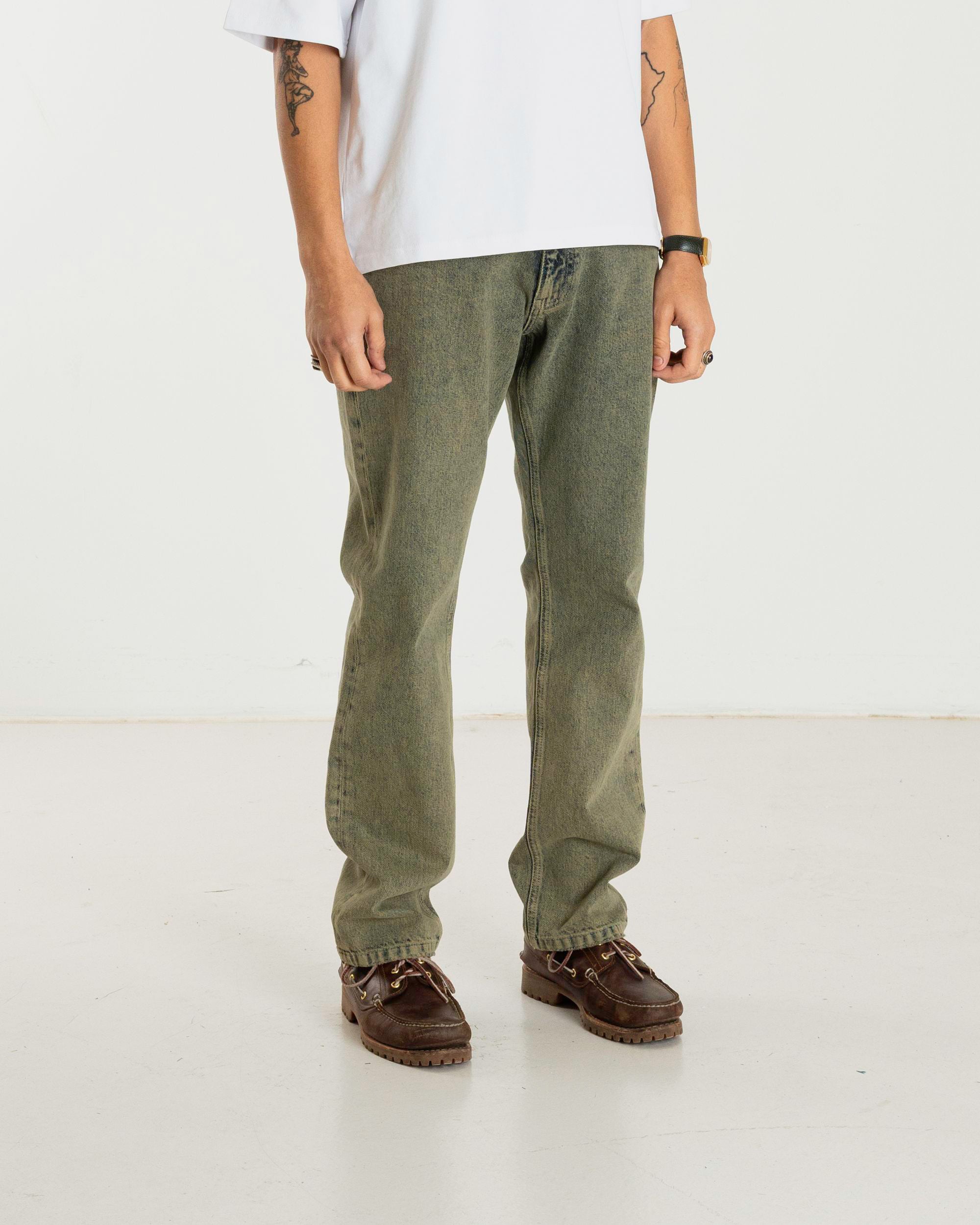 Woodbird WBJay Dirt Jeans Jeans Dark Green