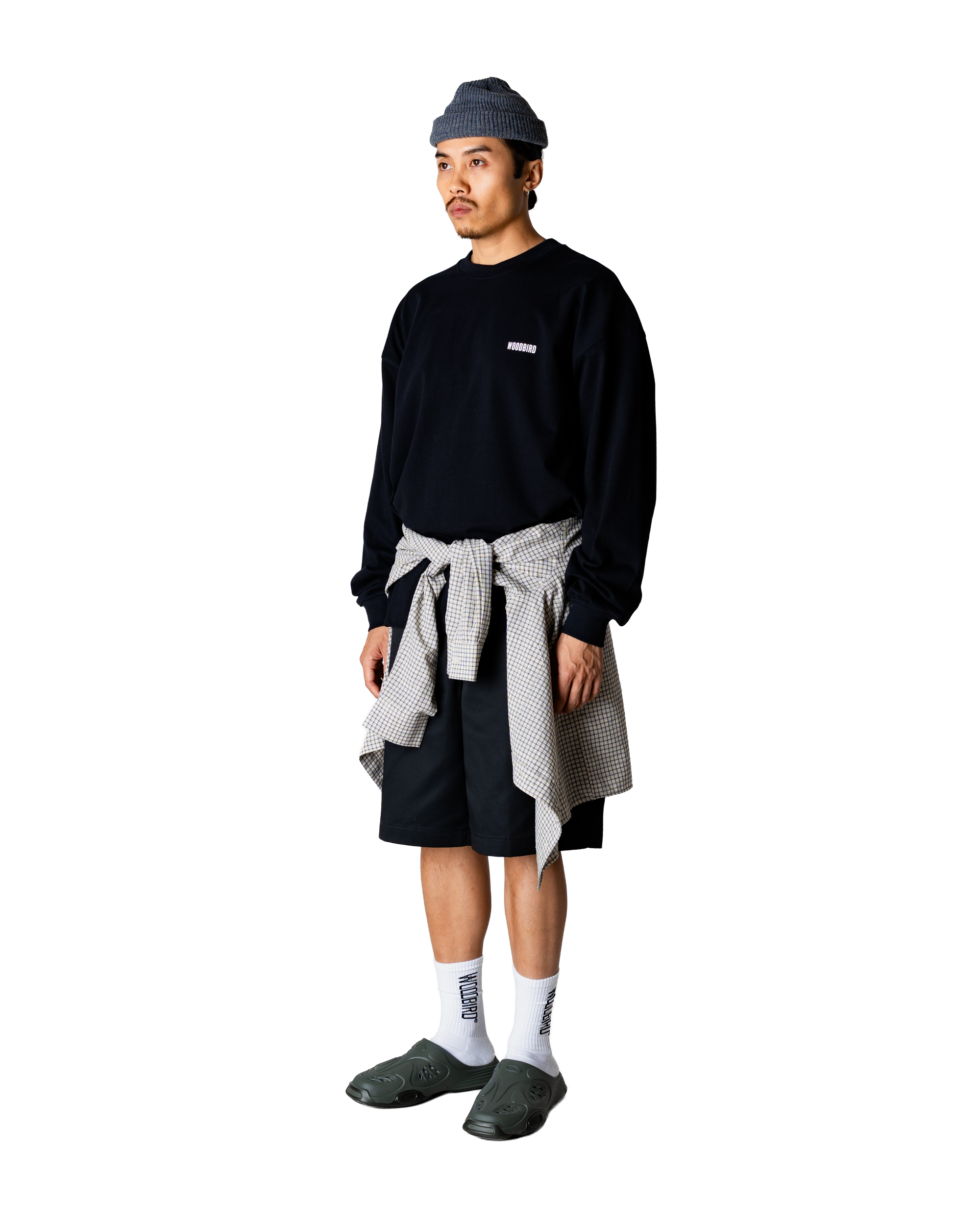 Woodbird WBJoes L/S Logo Tee T-Shirts Black