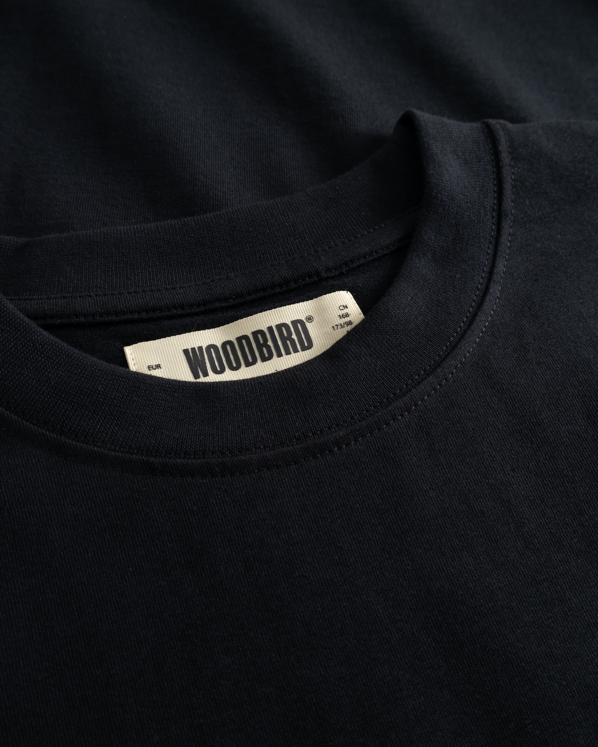 Woodbird WBJoes L/S Logo Tee T-Shirts Black