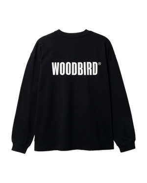 Woodbird WBJoes L/S Logo Tee T-Shirts Black