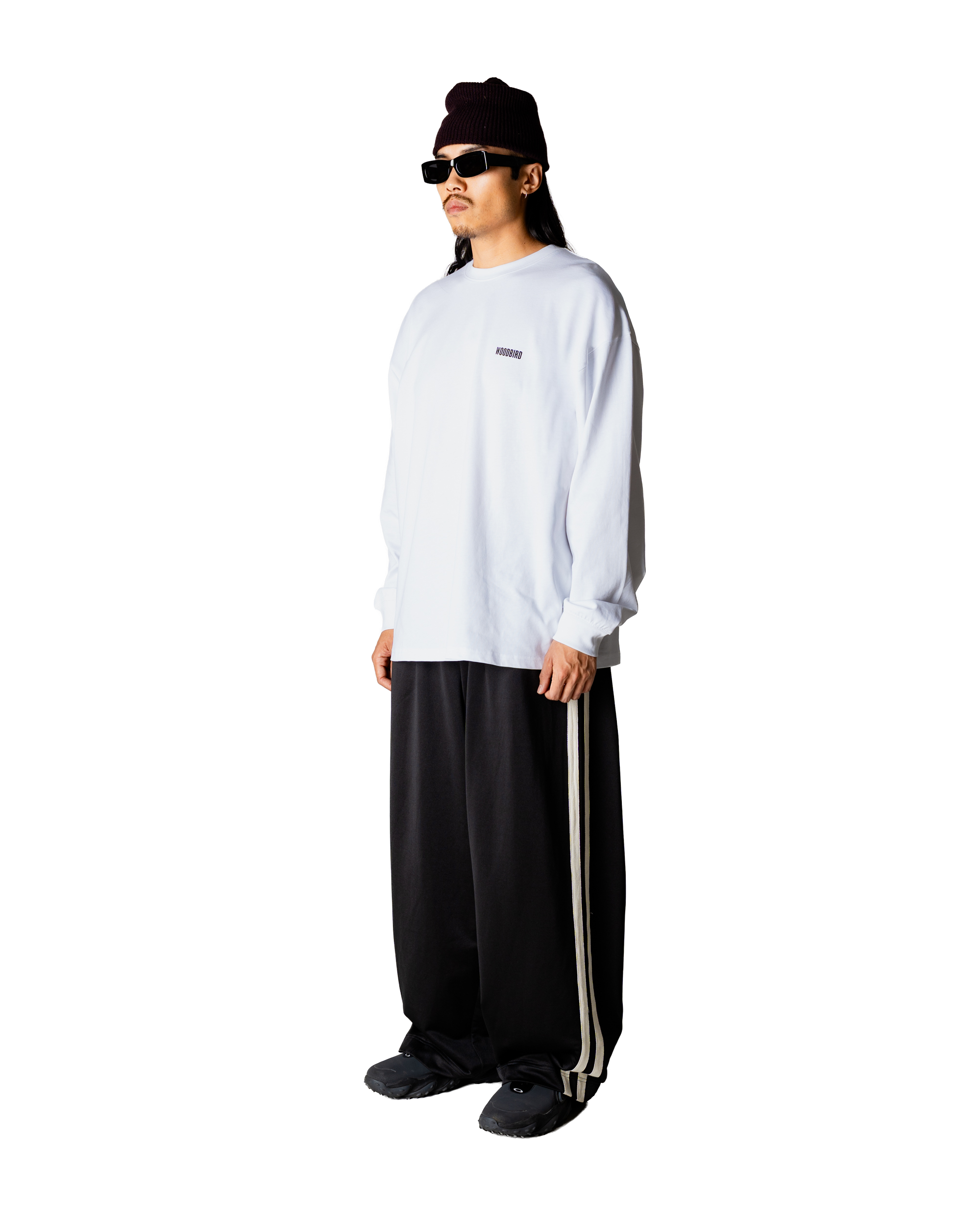 Woodbird WBJoes L/S Logo Tee T-Shirts White