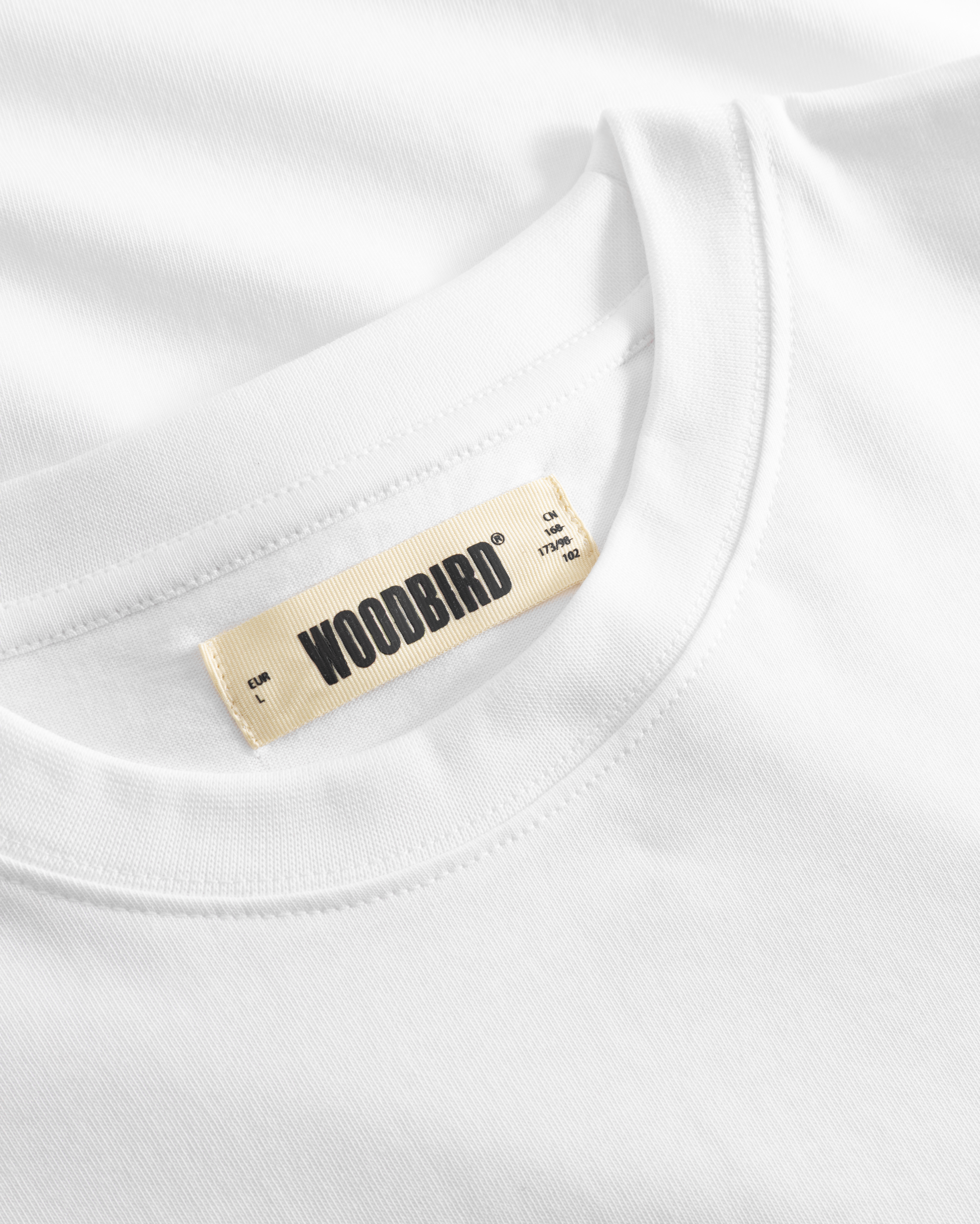 Woodbird WBJoes L/S Logo Tee T-Shirts White