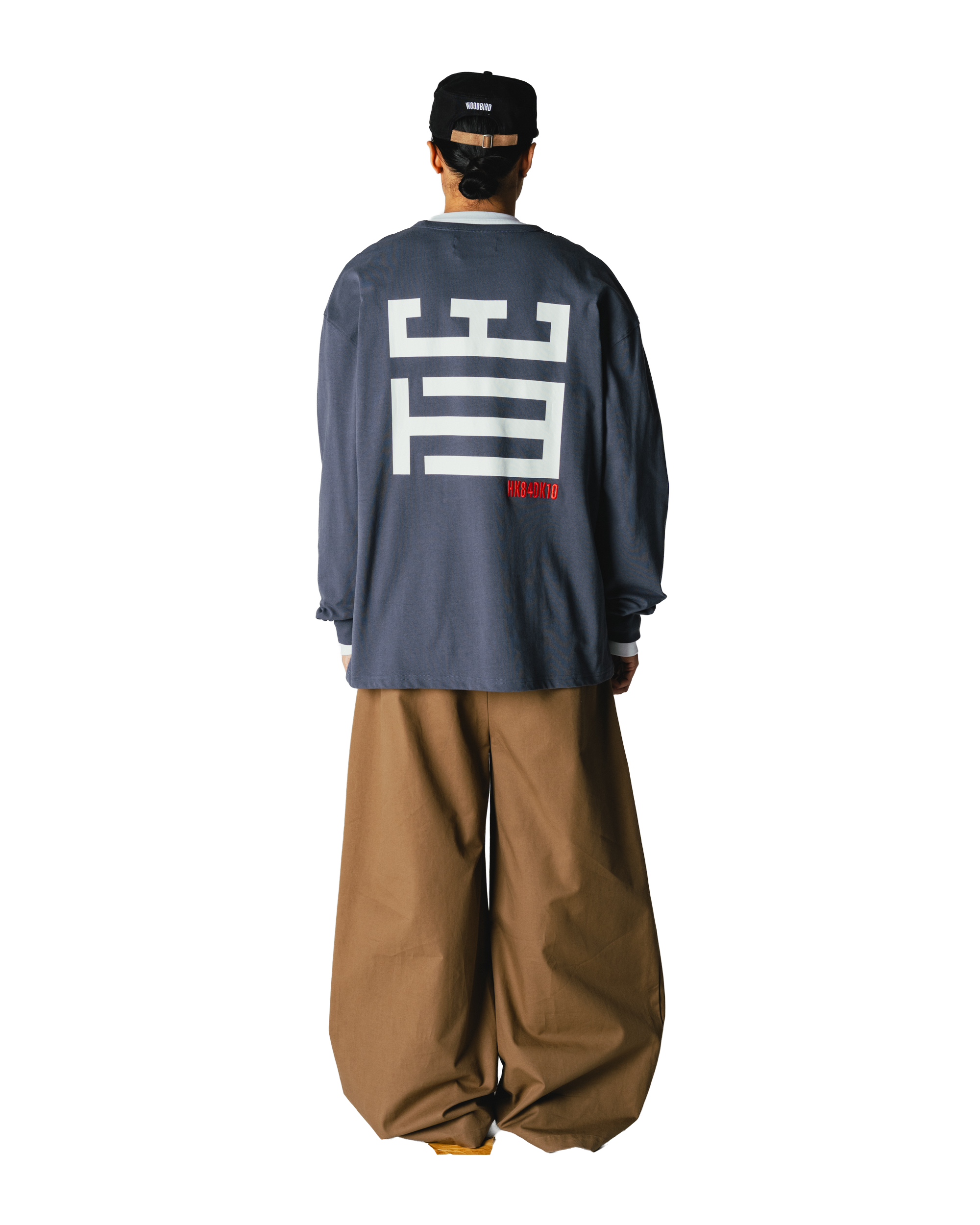 Woodbird WBJoes Mono LS Tee T-Shirts Slate Blue