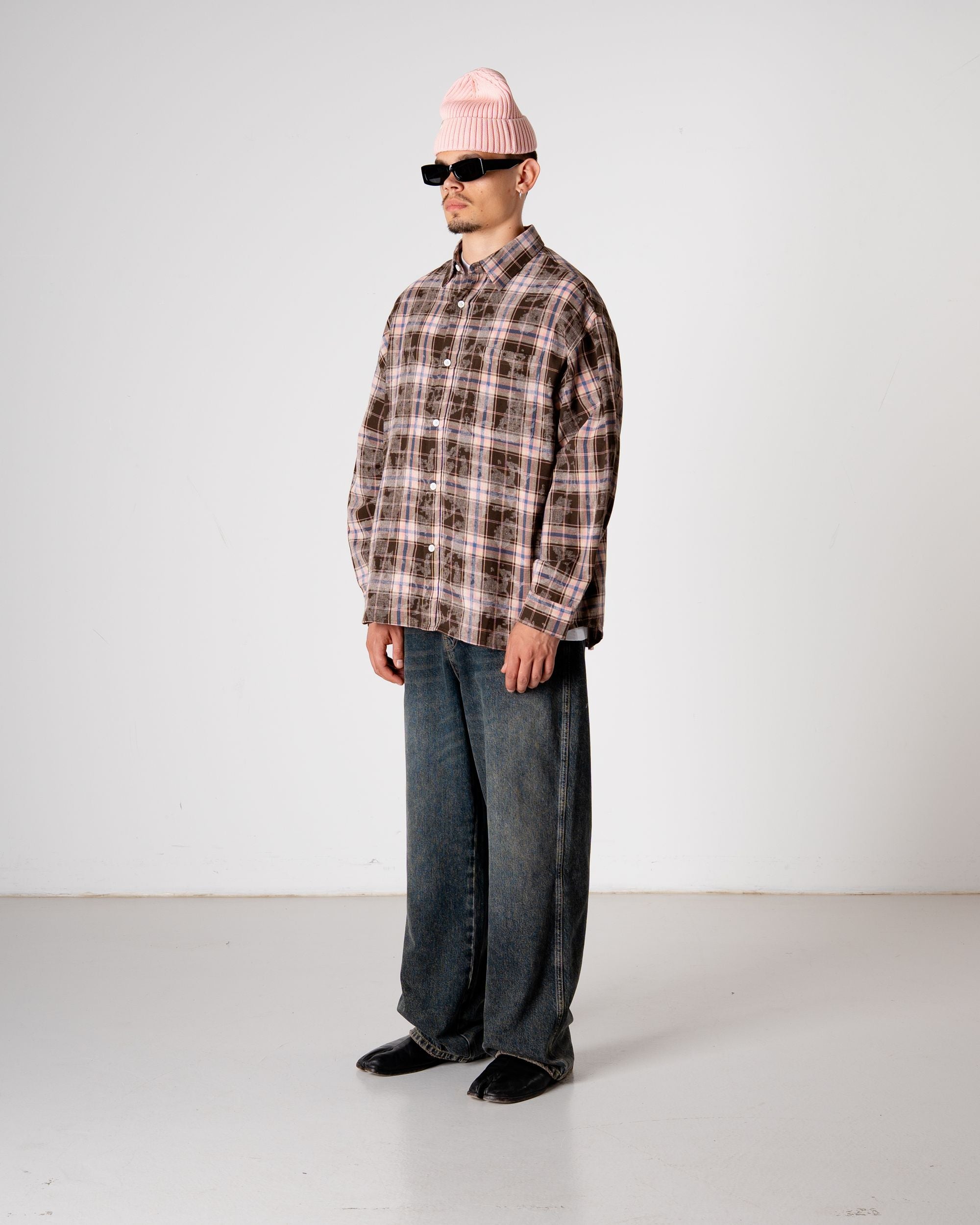 Woodbird WBJong Check Shirt Shirts Brown Check