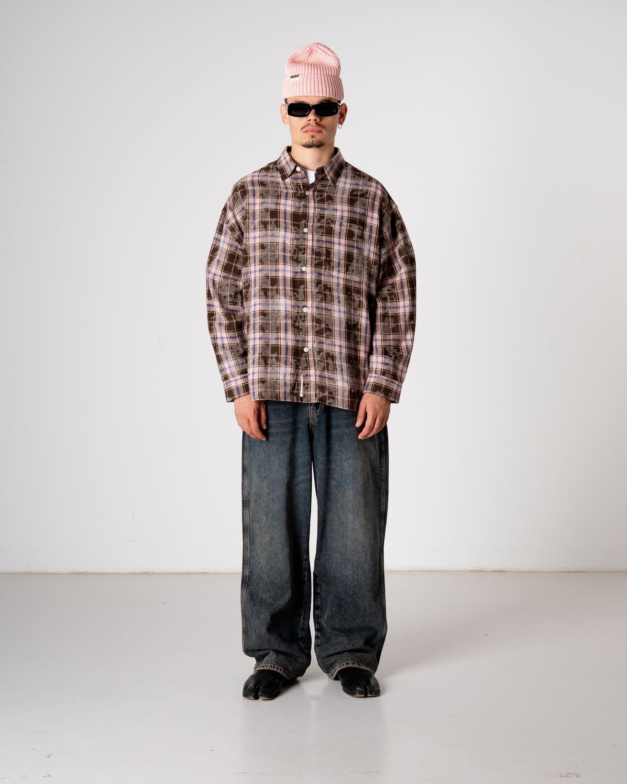 Woodbird WBJong Check Shirt Shirts Brown Check