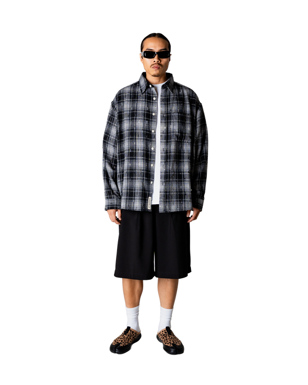 Woodbird WBJong Check Supply Shirt Shirts Black Check