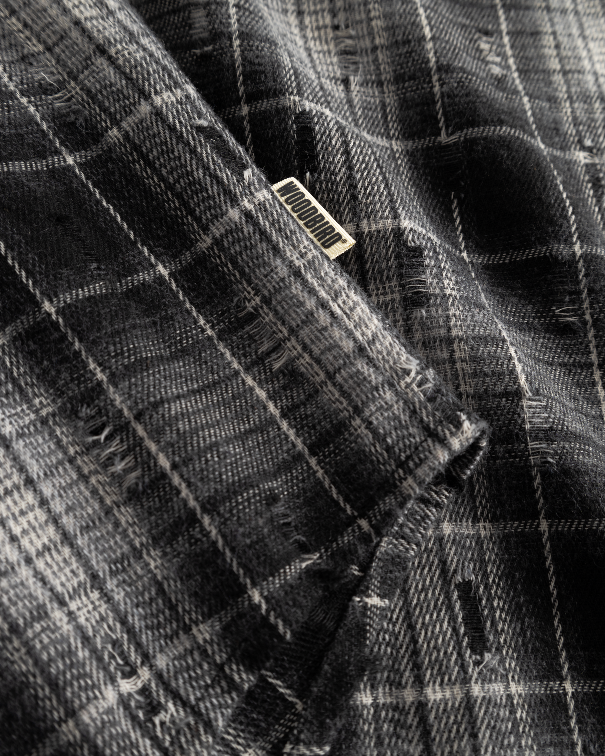 Woodbird WBJong Check Supply Shirt Shirts Black Check