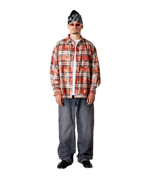 Woodbird WBJong Dull Shirt Shirts Dark Red