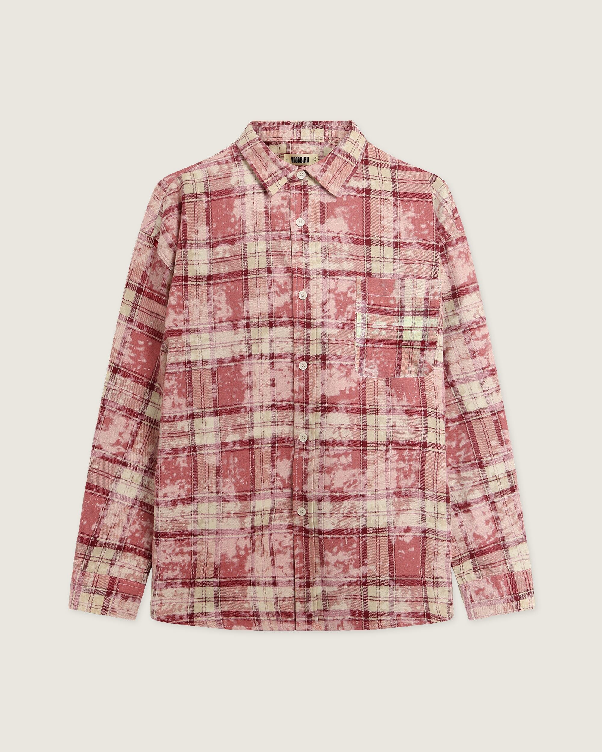 Woodbird WBJong Dull Shirt Shirts Dusty Rose