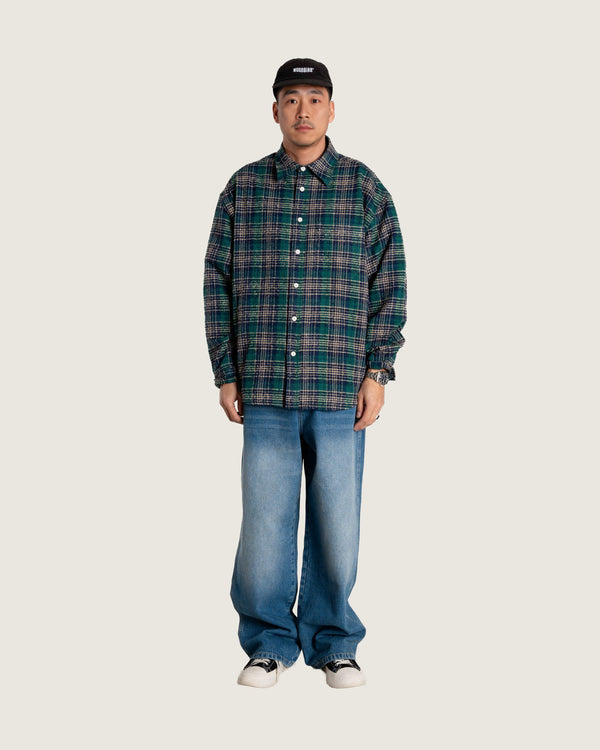 Woodbird WBJong Em Check Shirt Shirts Green Check