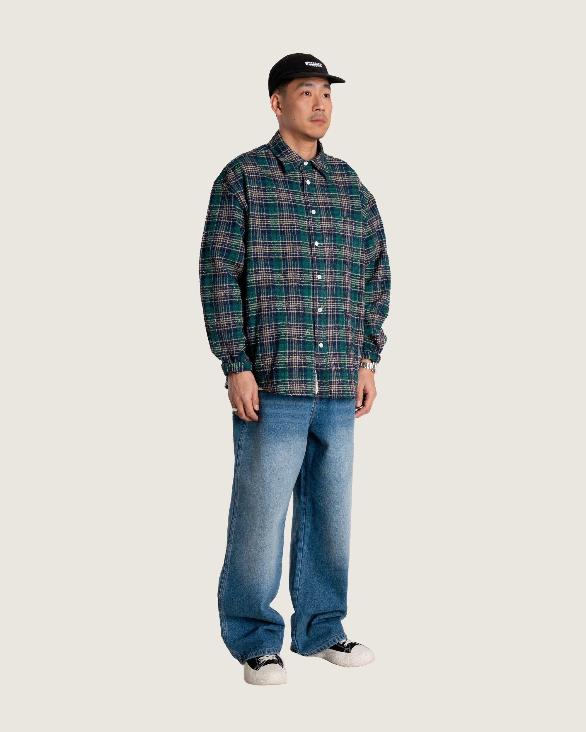 Woodbird WBJong Em Check Shirt Shirts Green Check