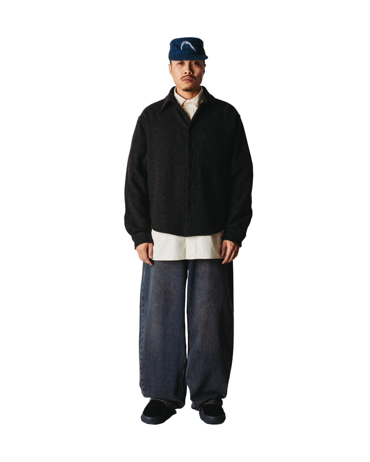 Woodbird WBJong Multi Shirt Shirts Dark Navy