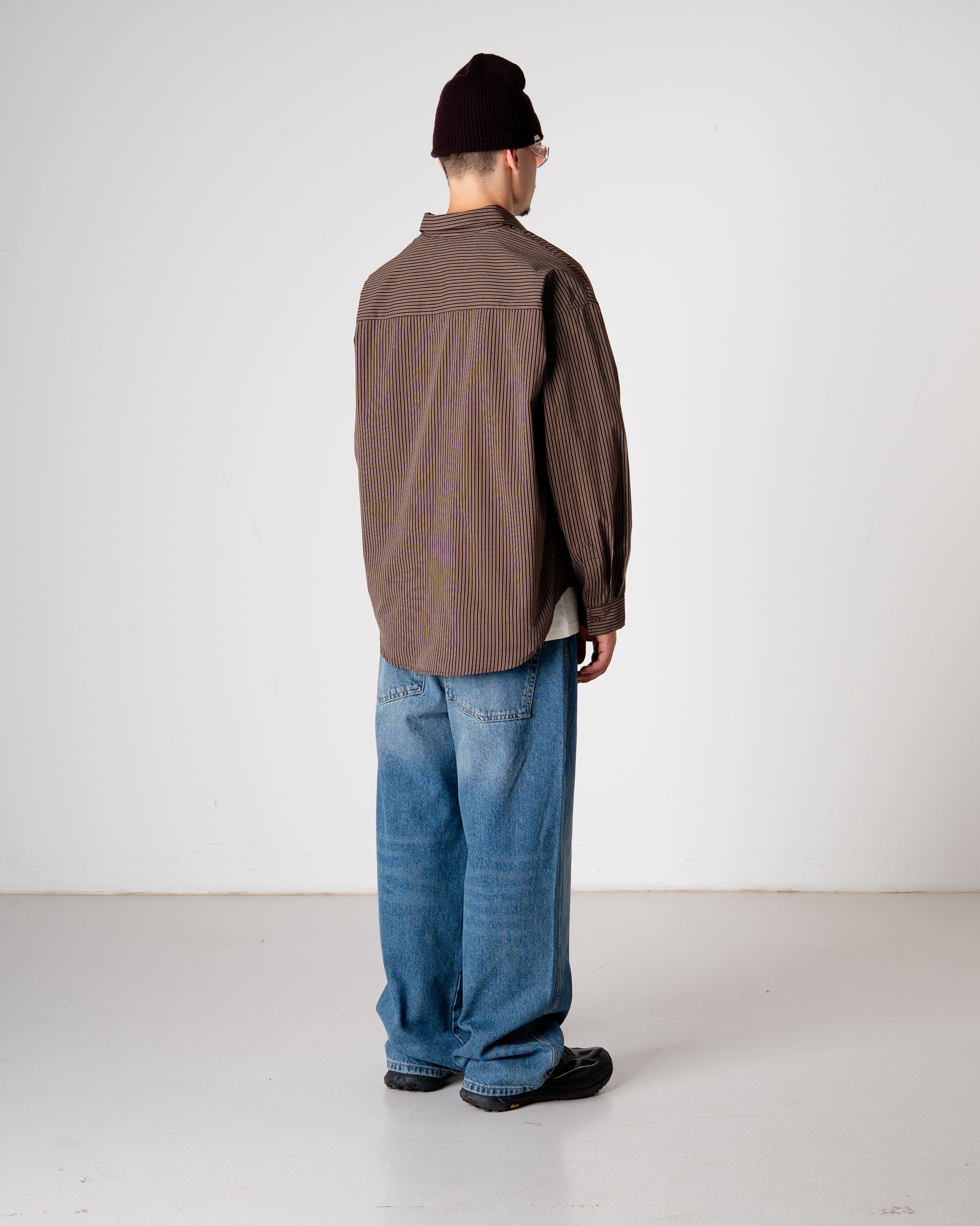 Woodbird WBJong Stripe shirt Shirts Brown