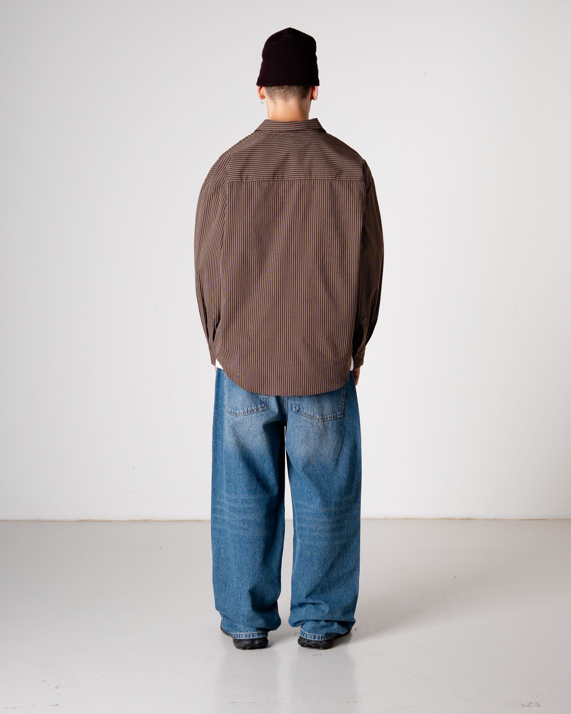 Woodbird WBJong Stripe shirt Shirts Brown