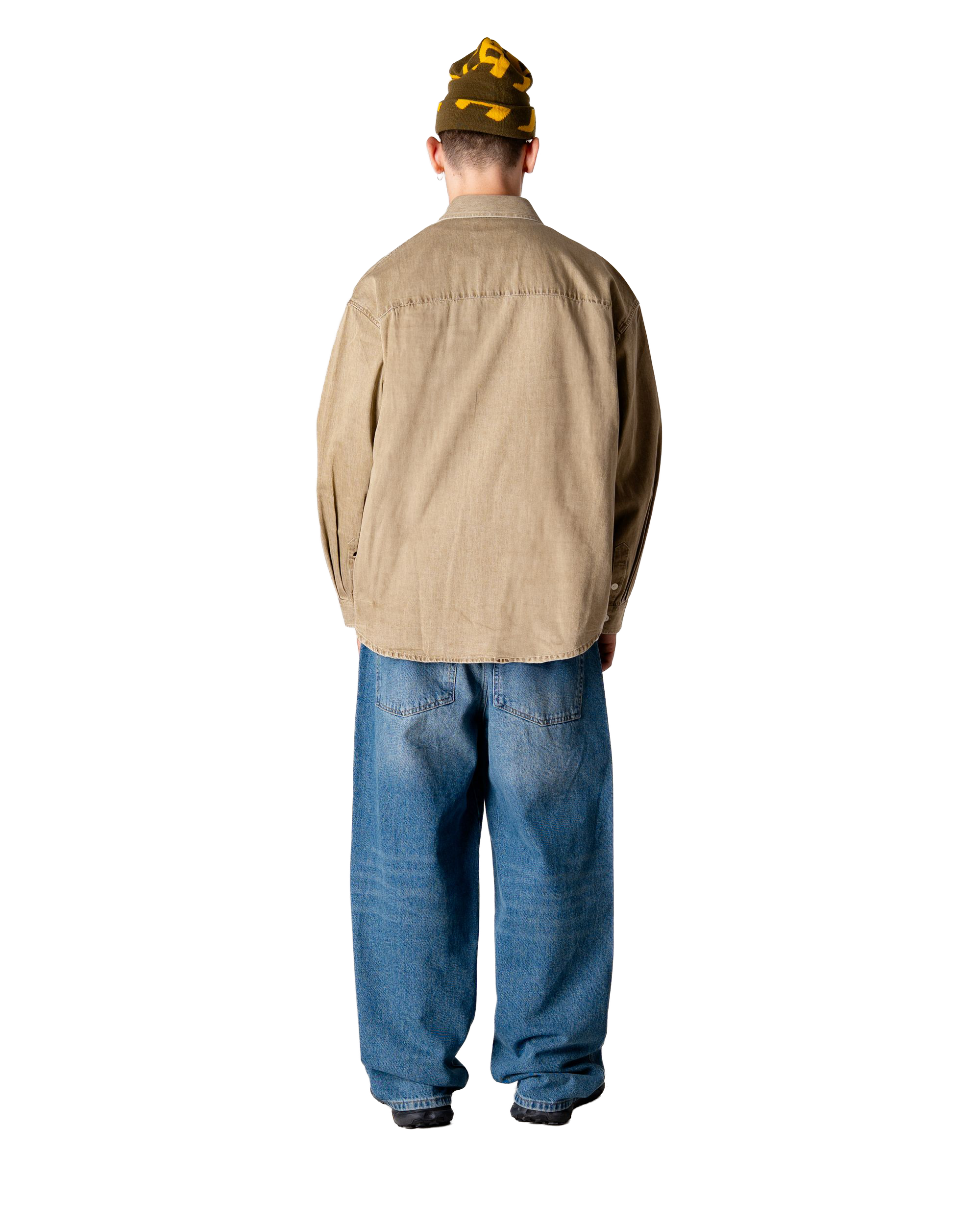 Woodbird WBJong Washed Shirt Shirts Stone