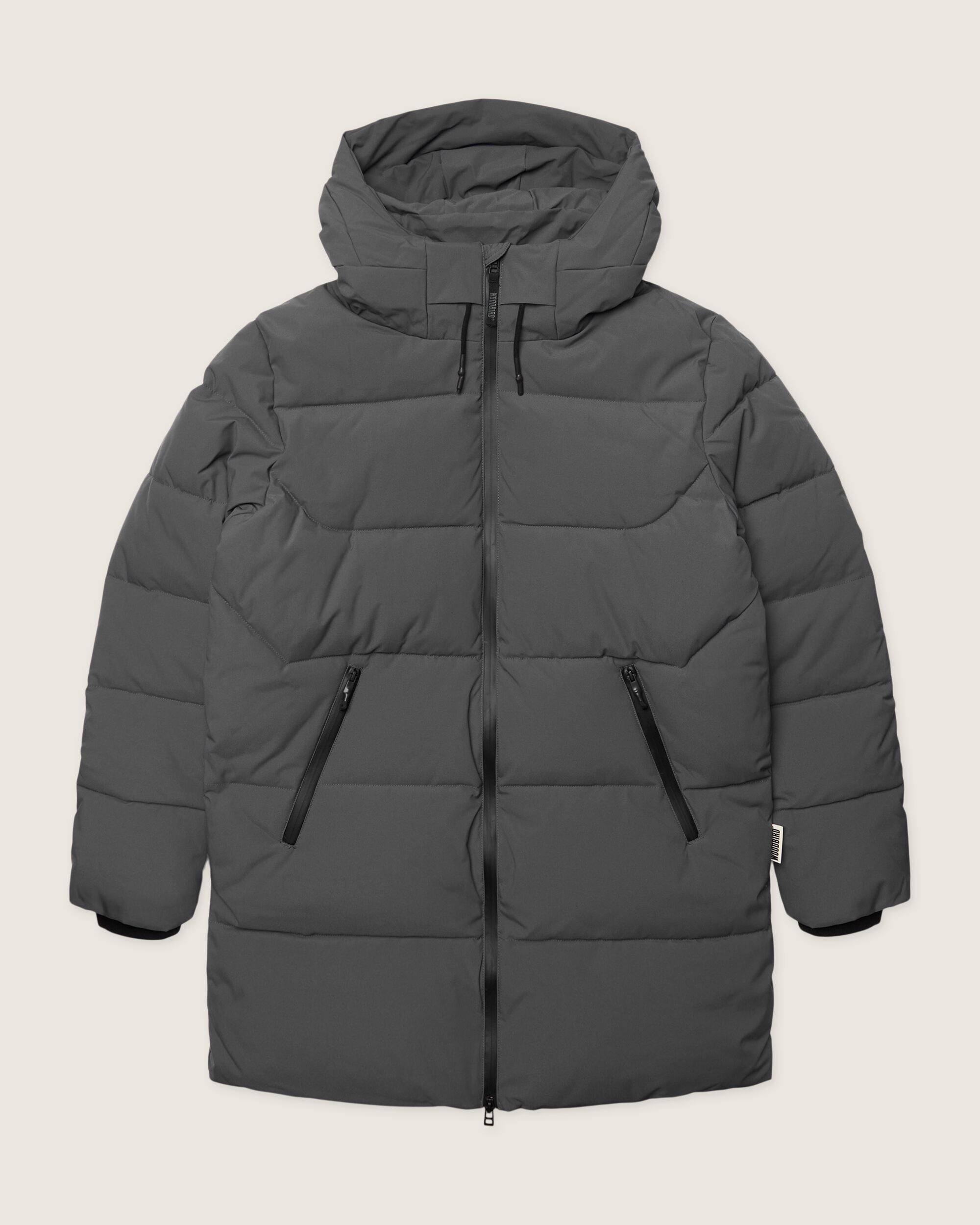 Woodbird WBJoseph Tech Long Jacket Outerwear Antra Grey
