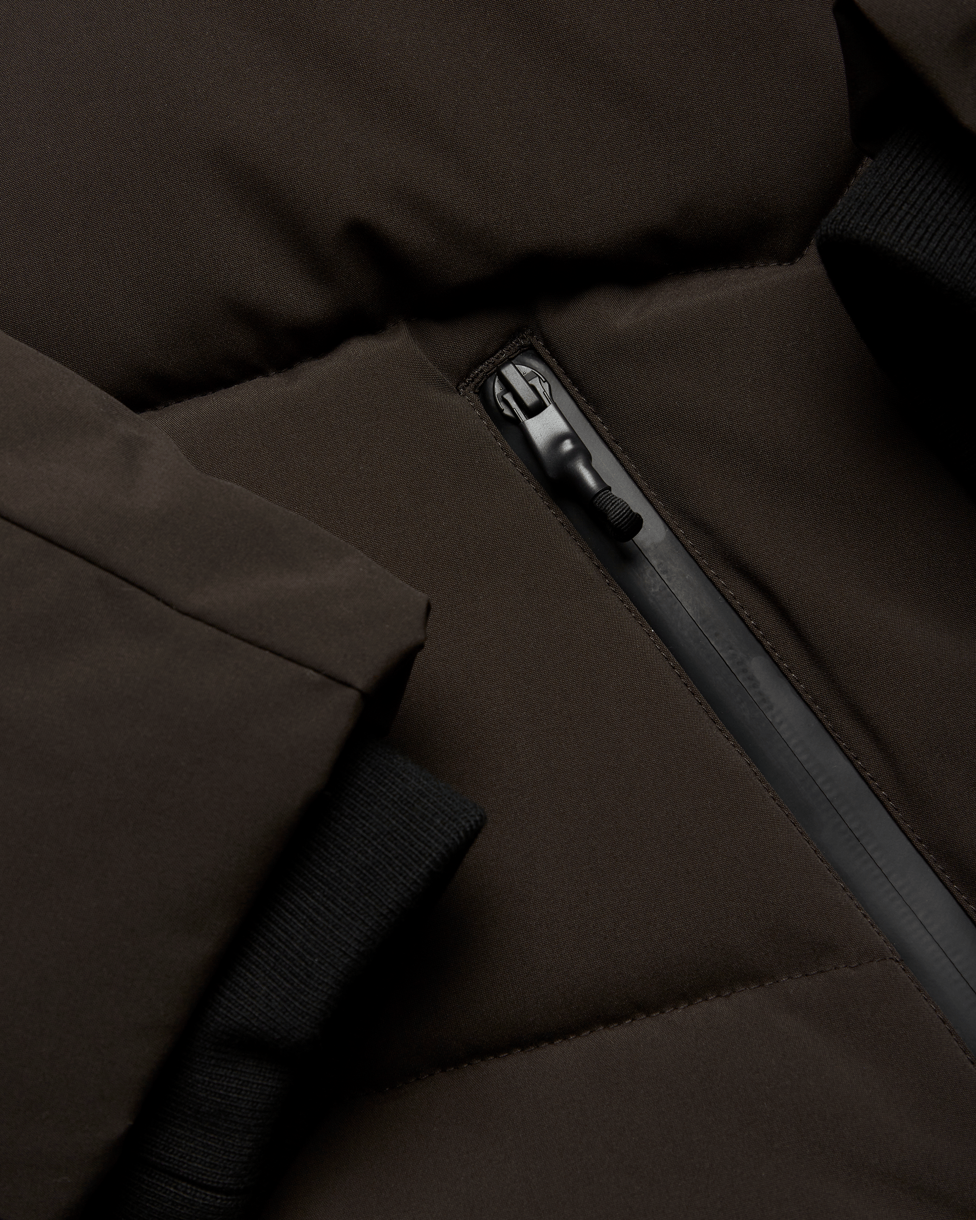 Woodbird WBJoseph Tech Long Jacket Outerwear Dark Brown