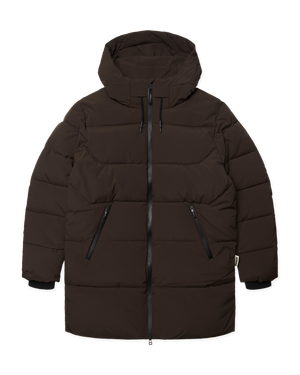 Woodbird WBJoseph Tech Long Jacket Outerwear Dark Brown