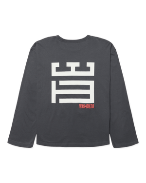 Woodbird Female WBJoul LS Mono Tee T-Shirts Slate Blue