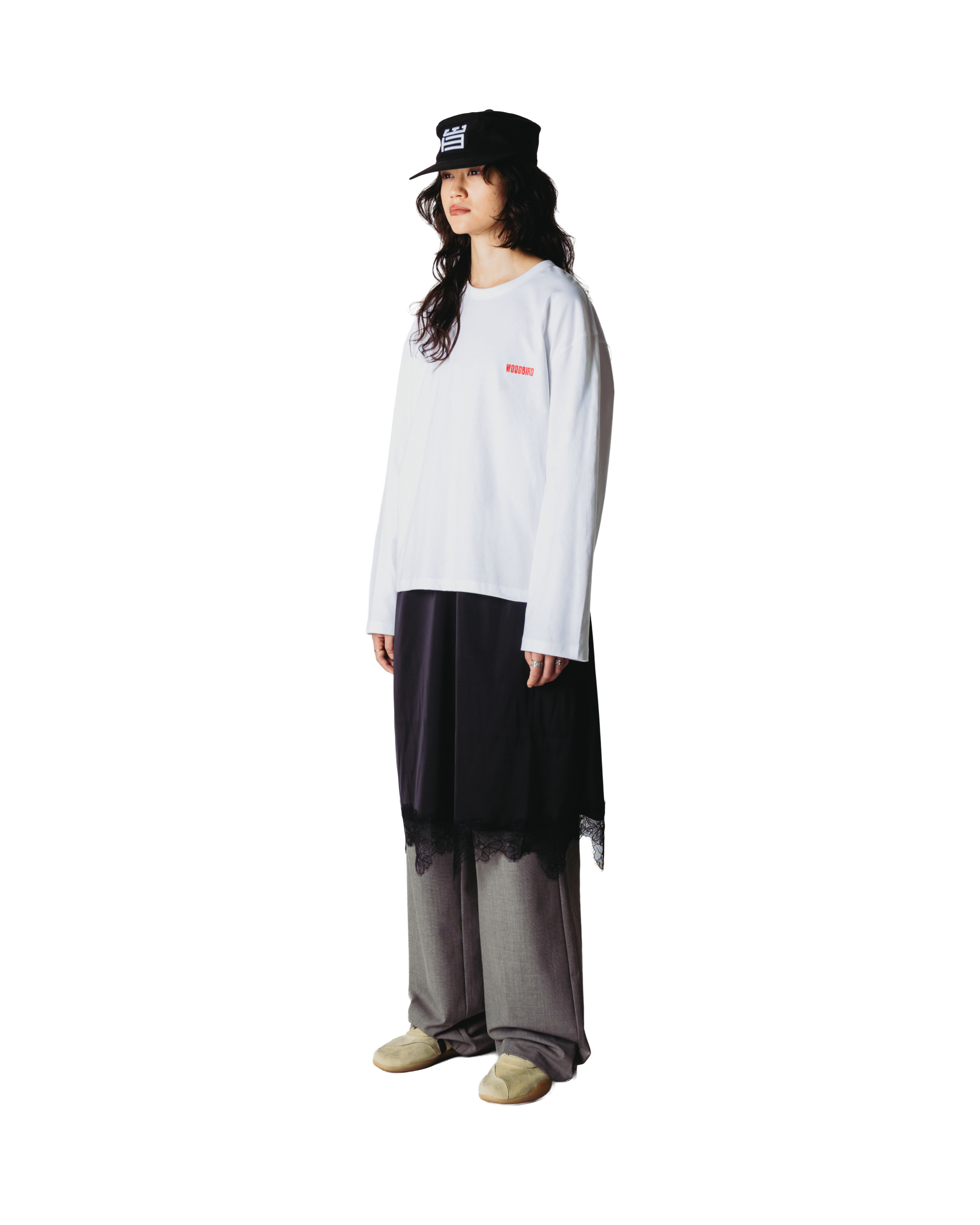 Woodbird Female WBJoul LS Mono Tee T-Shirts White