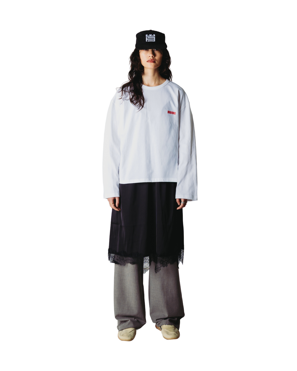 Woodbird Female WBJoul LS Mono Tee T-Shirts White