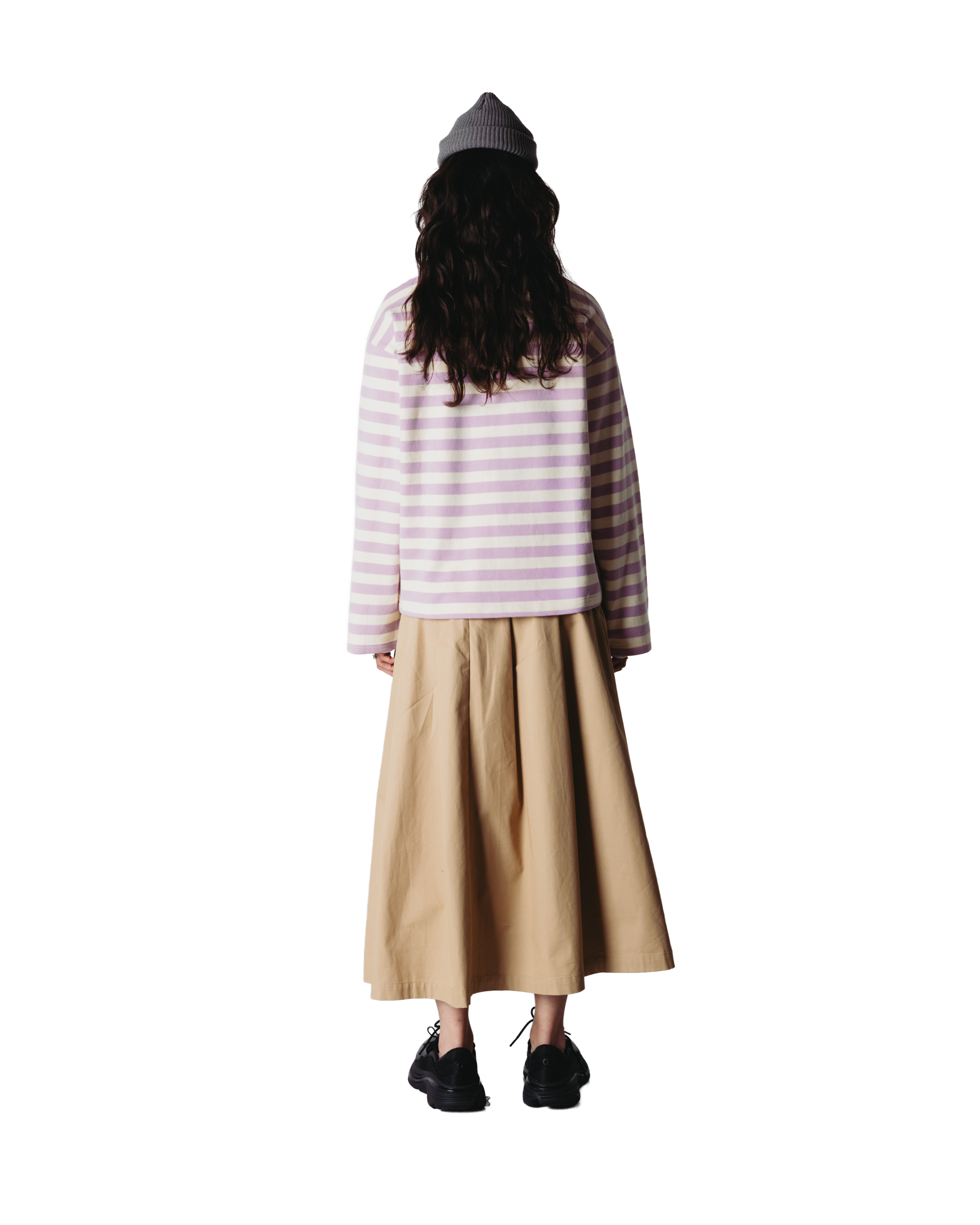 Woodbird Female WBJoul Wide Sleeve Stripe Tee T-Shirts White-Pink