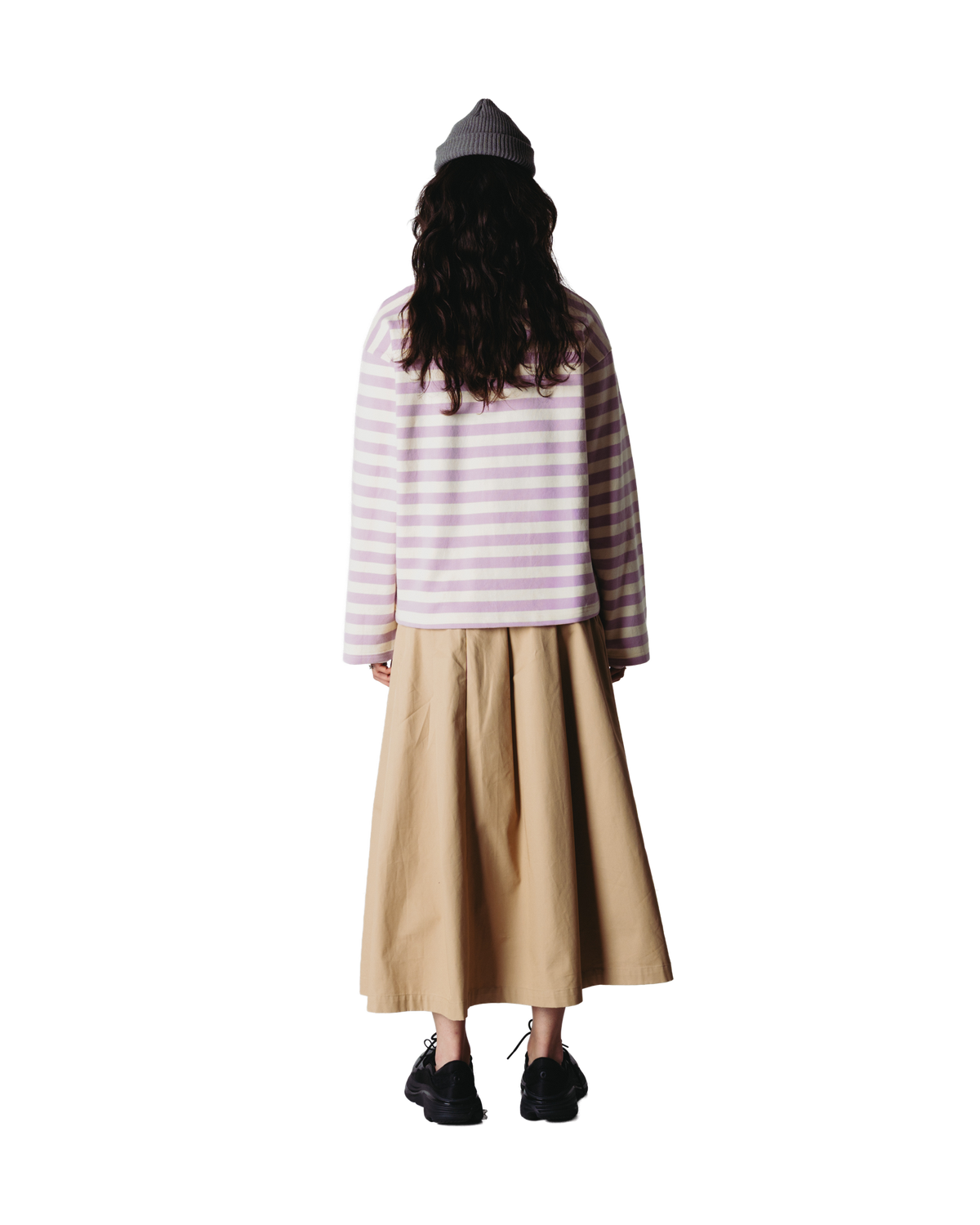 Woodbird Female WBJoul Wide Sleeve Stripe Tee T-Shirts White-Pink