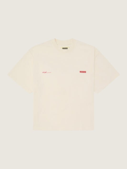 Woodbird Female WBJuno 8410 Tee T-Shirts Off White