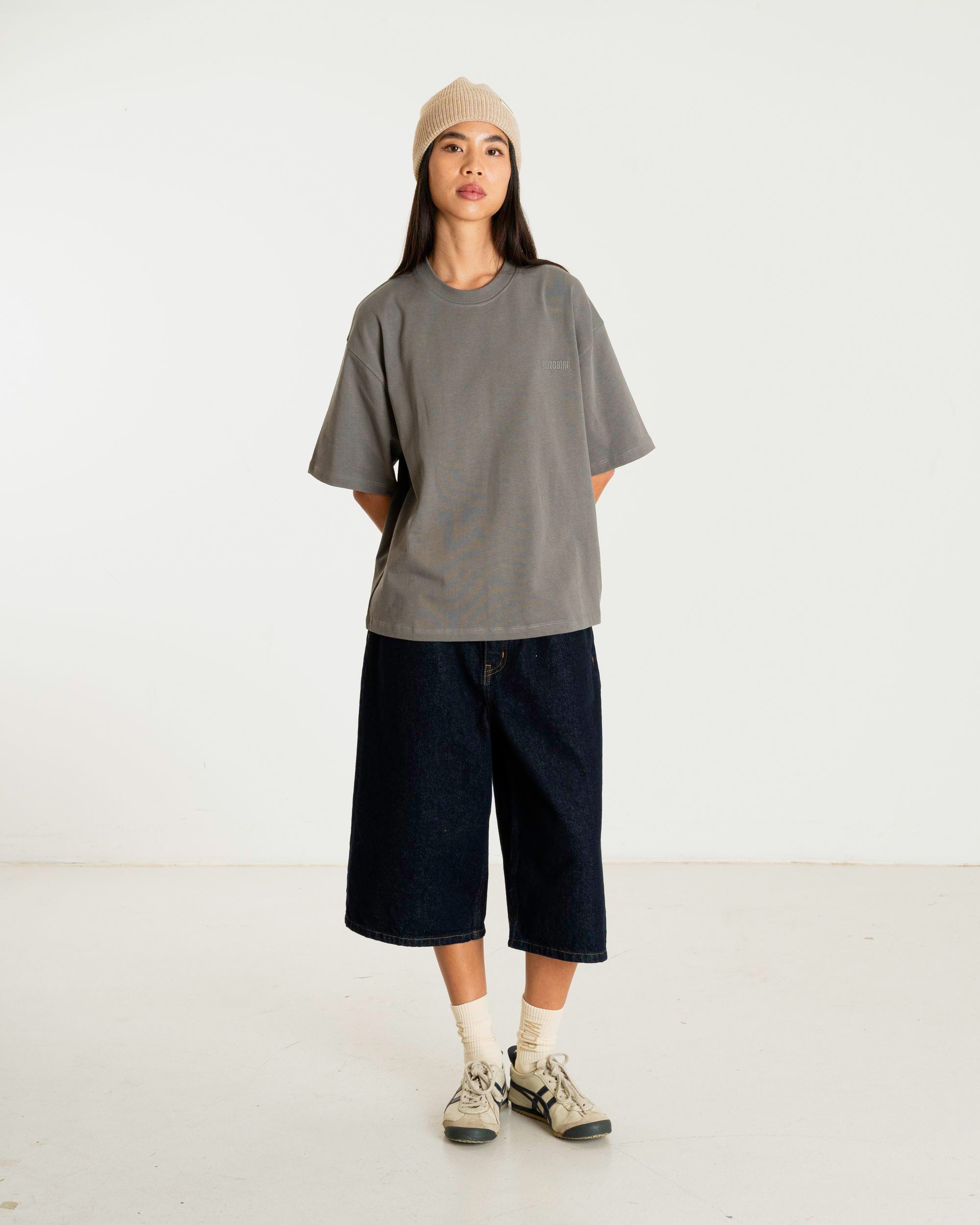 Woodbird Female WBJuno Base Tee T-Shirts Antra Grey