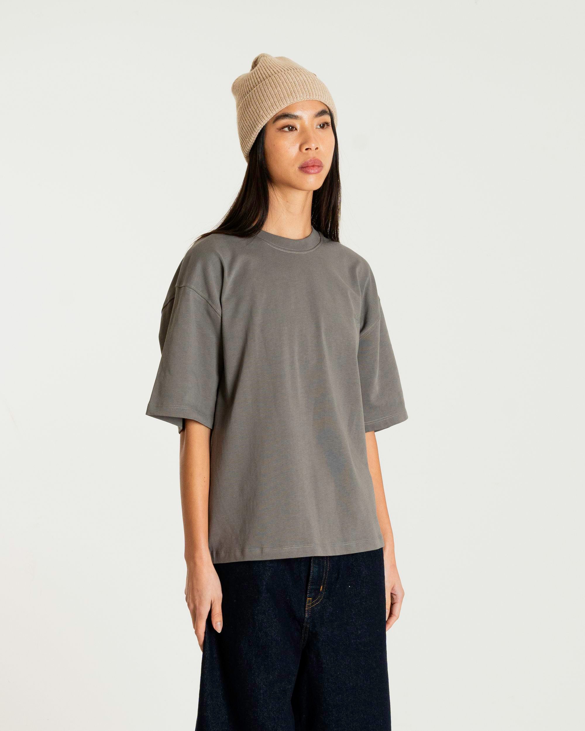 Woodbird Female WBJuno Base Tee T-Shirts Antra Grey