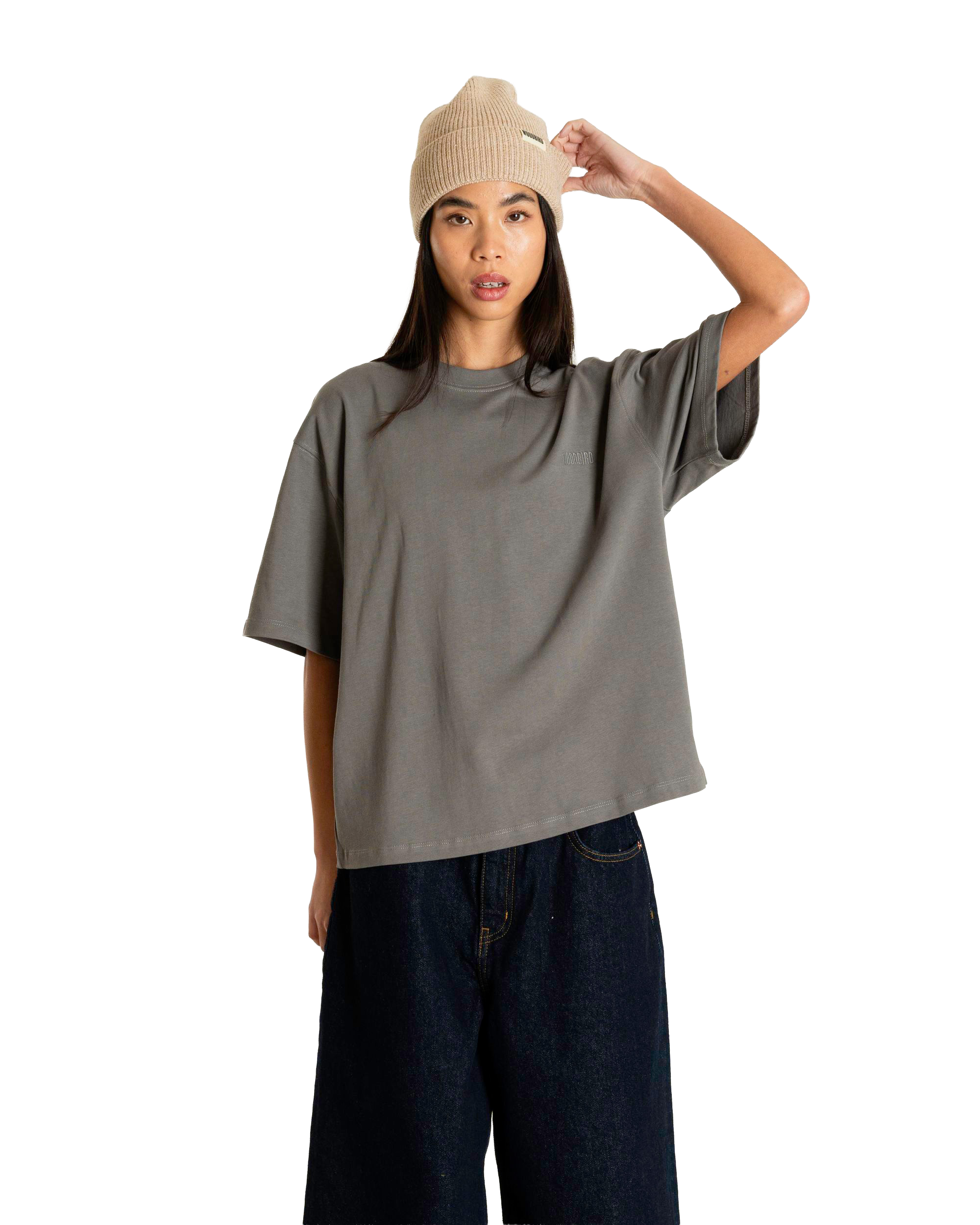 Woodbird Female WBJuno Base Tee T-Shirts Antra Grey