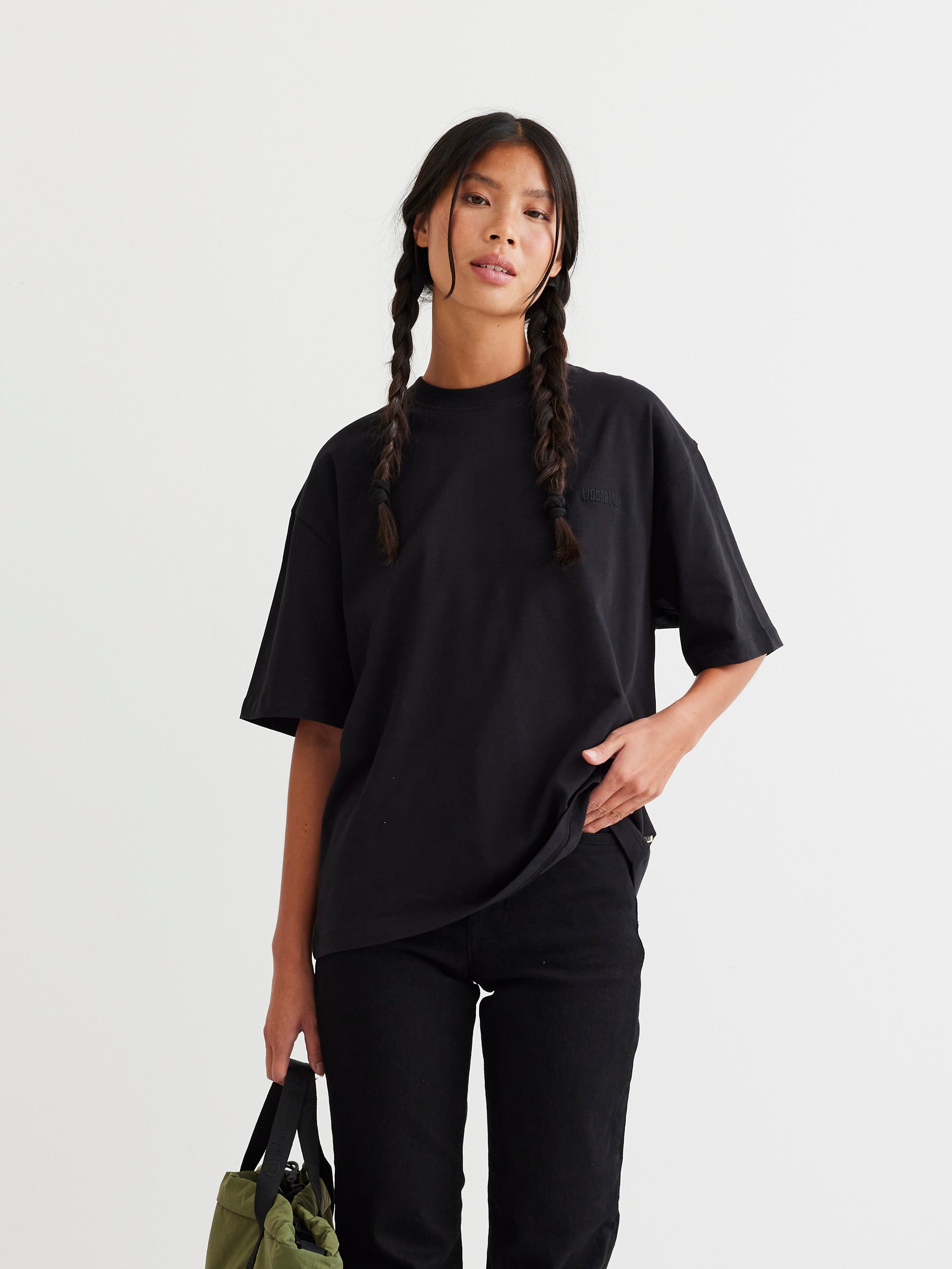 Woodbird Female WBJuno Base Tee T-Shirts Black