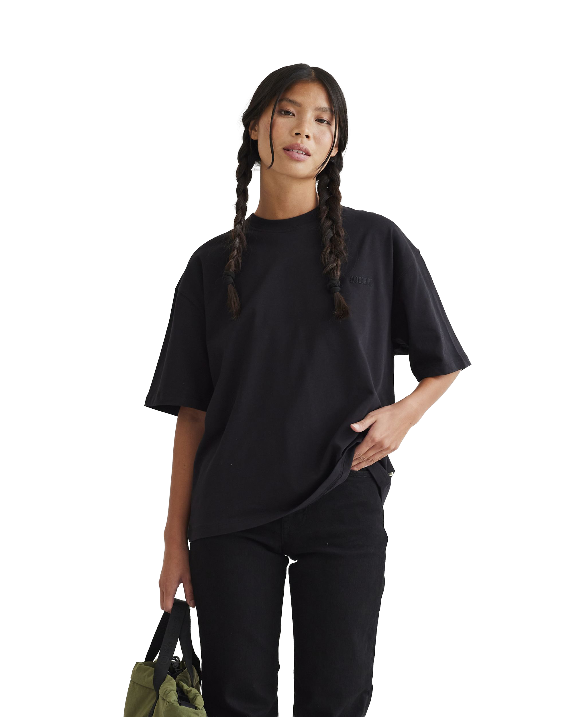 Woodbird Female WBJuno Base Tee T-Shirts Black