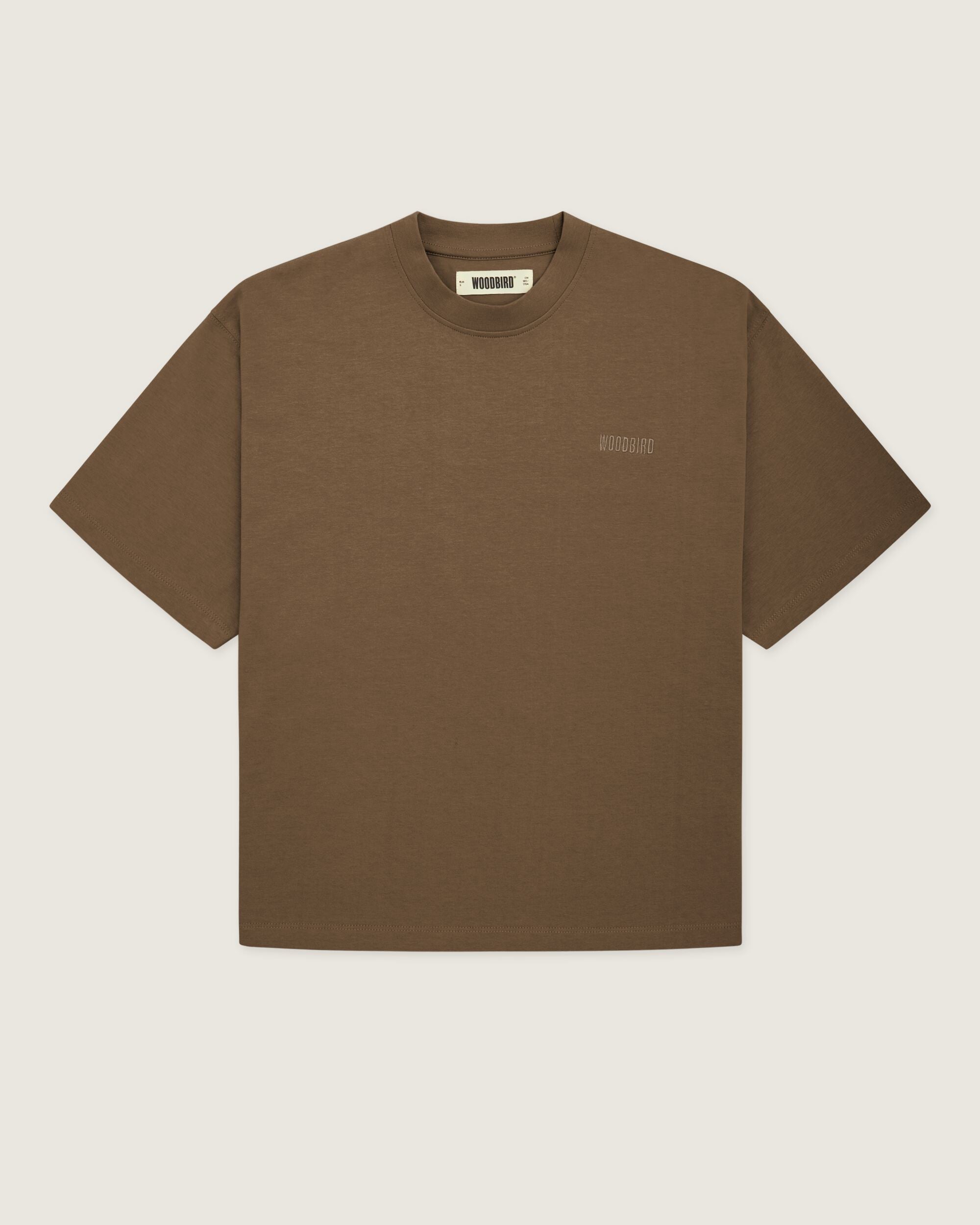 Woodbird Female WBJuno Base Tee T-Shirts Brown