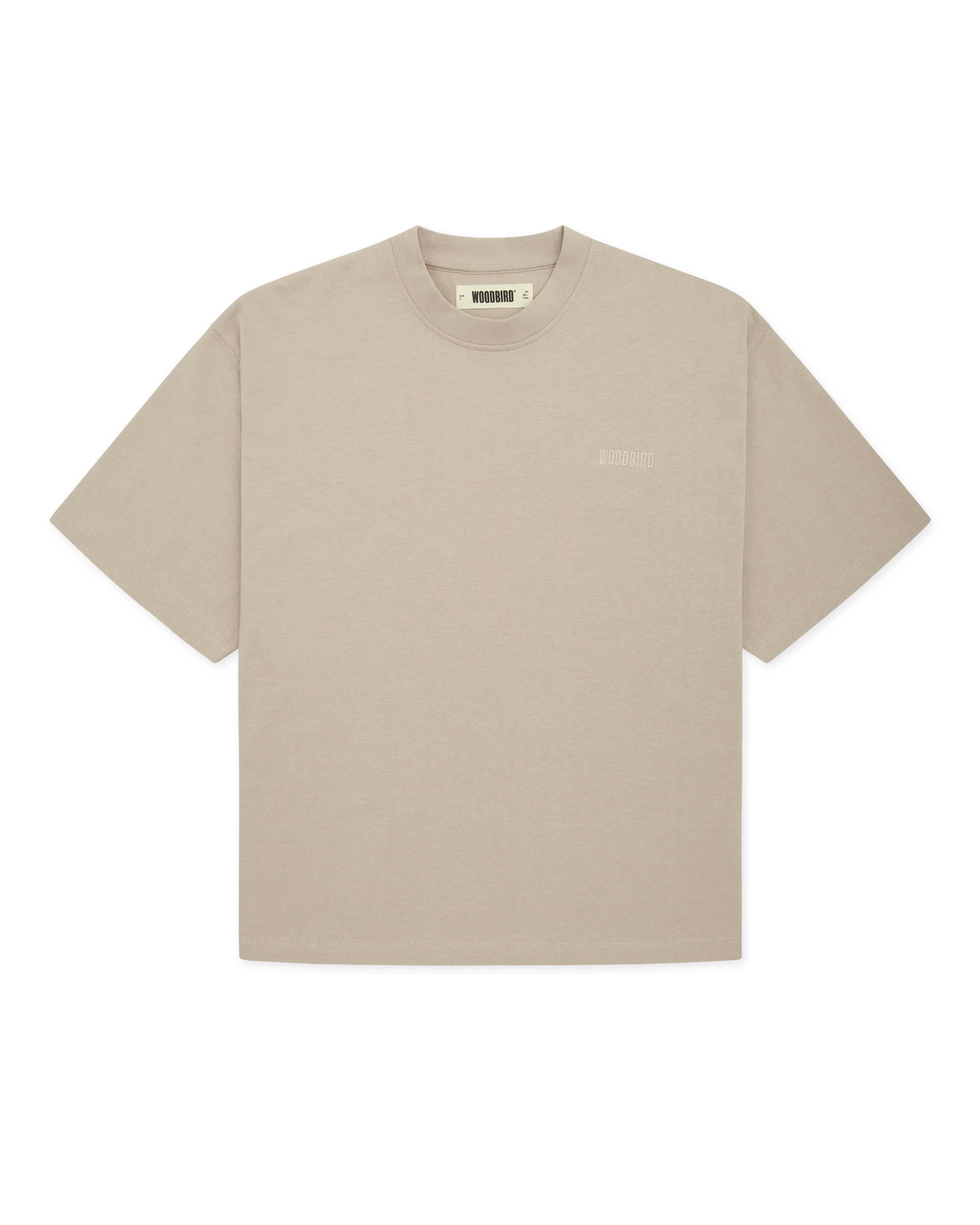 Woodbird Female WBJuno Base Tee T-Shirts Taupe Brown