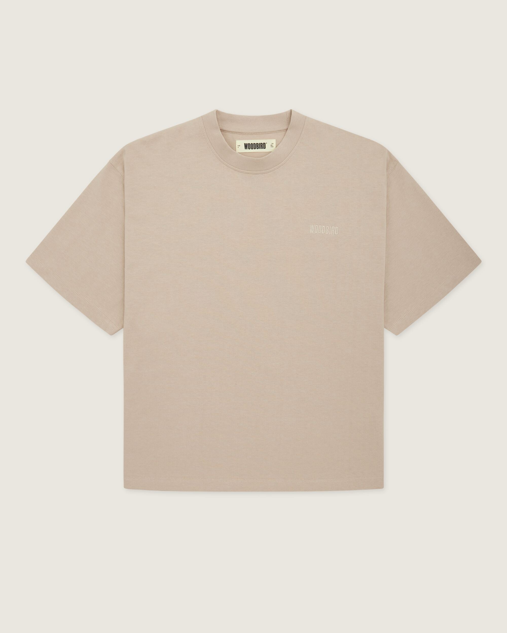 Woodbird Female WBJuno Base Tee T-Shirts Taupe Brown