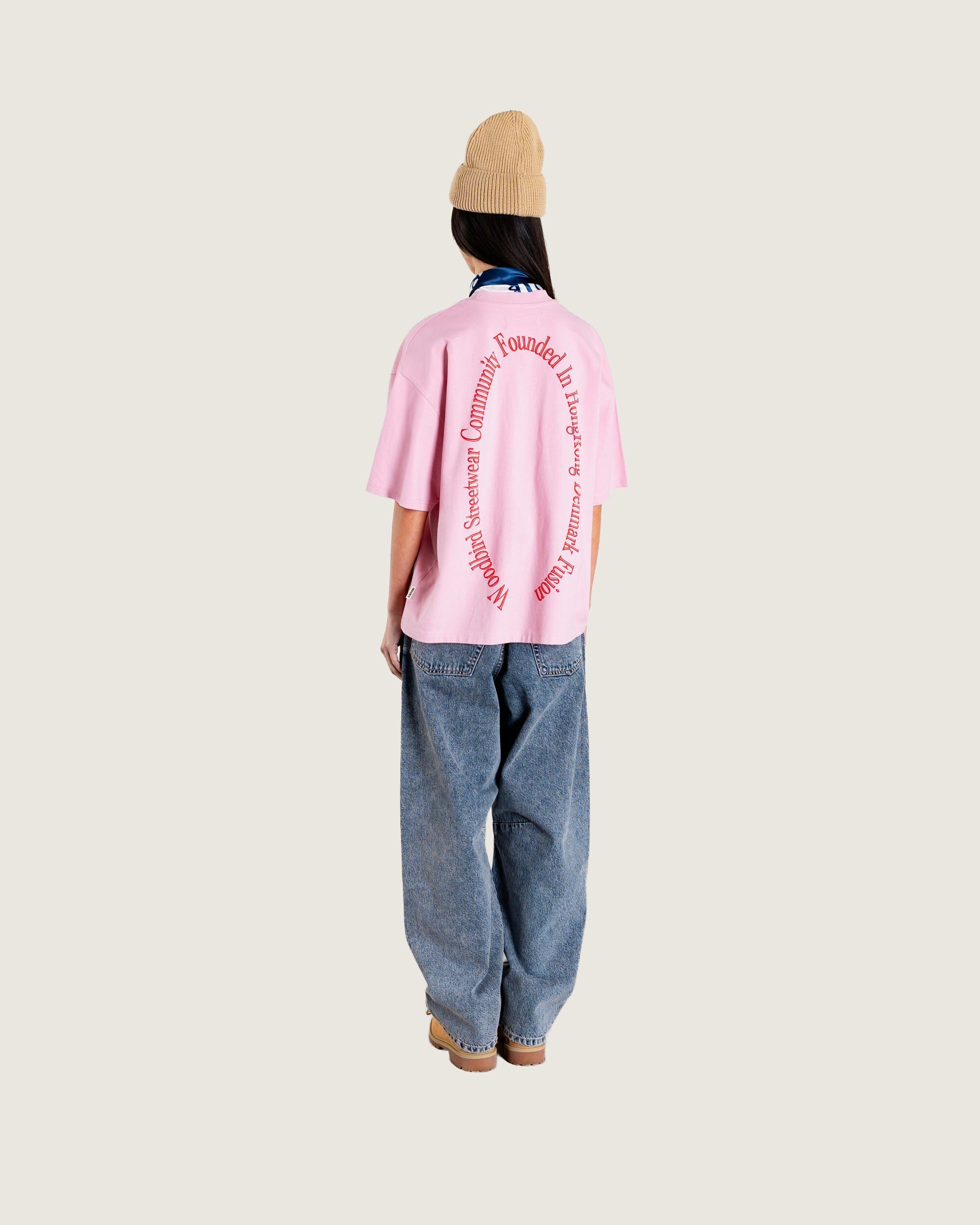 Woodbird Female WBJuno Founded tee T-Shirts Dusty Rose