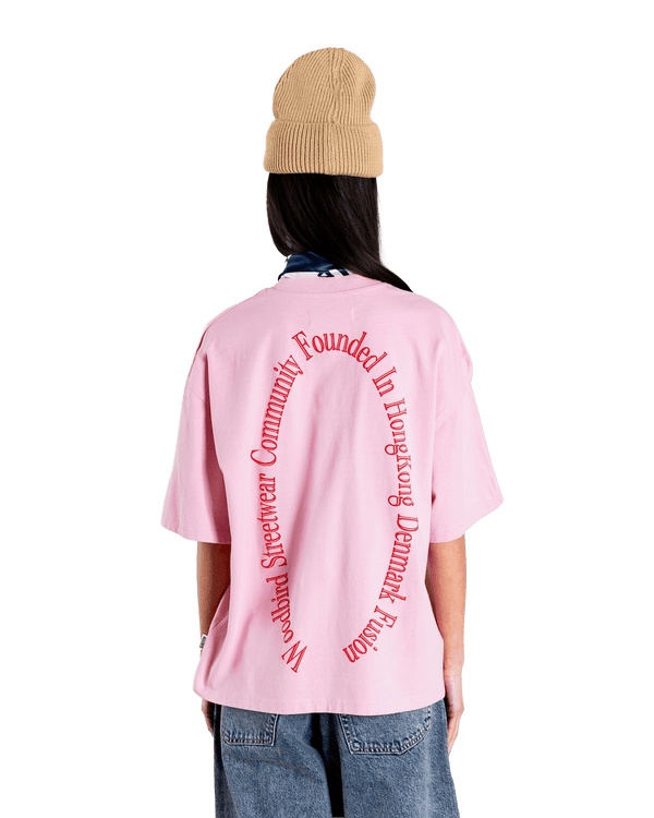 Woodbird Female WBJuno Founded tee T-Shirts Dusty Rose