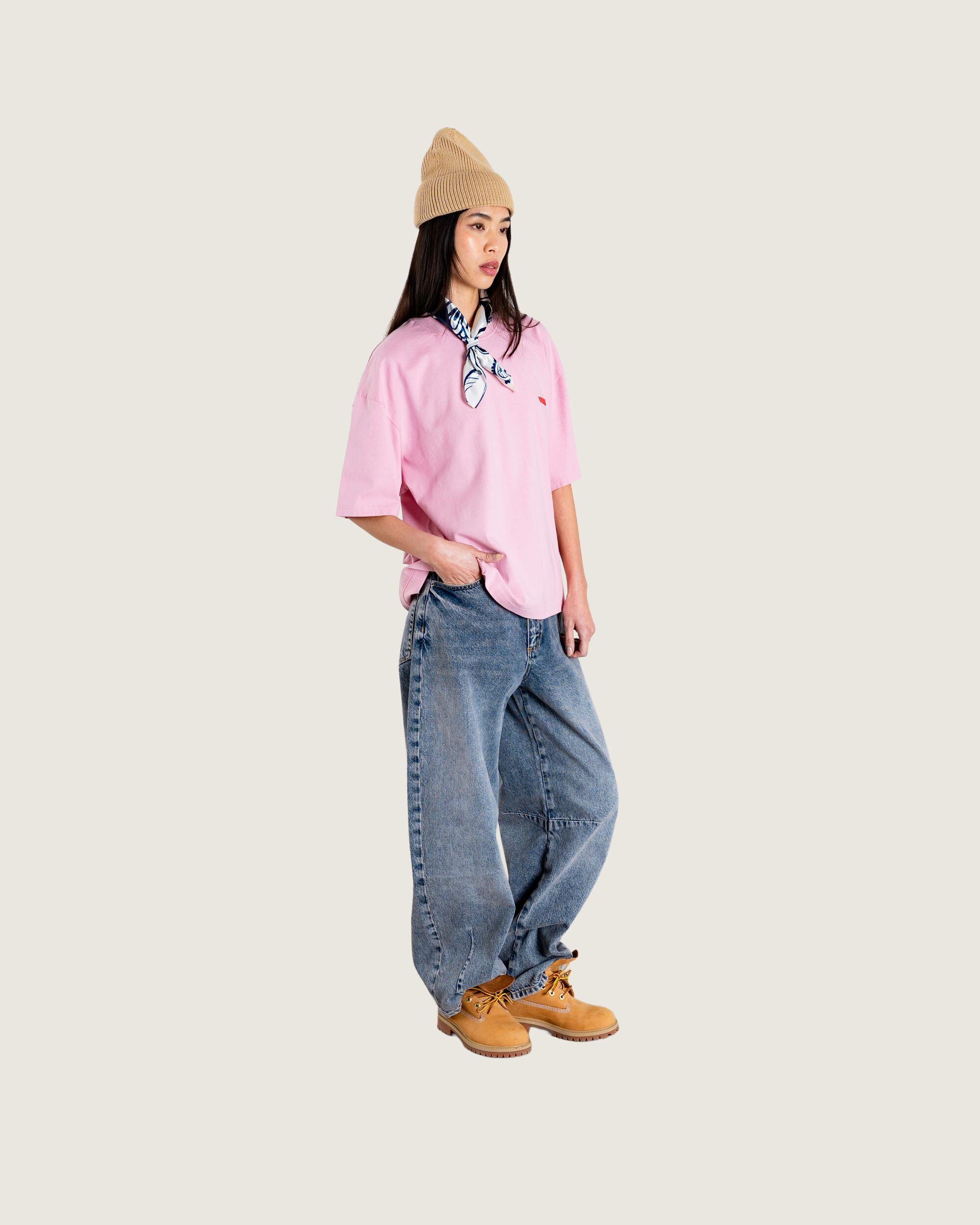 Woodbird Female WBJuno Founded tee T-Shirts Dusty Rose