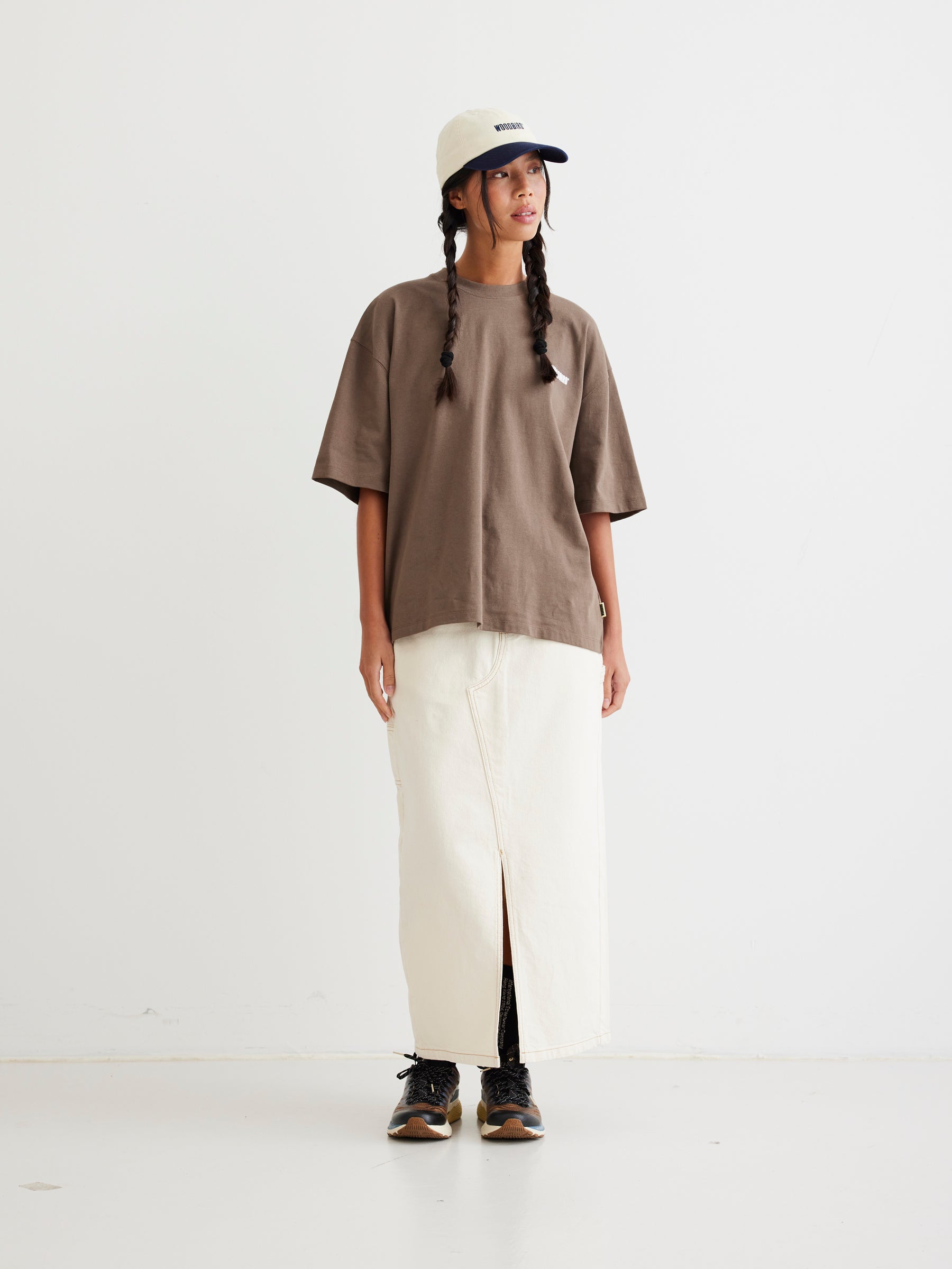 Woodbird Female WBJuno HKDK Tee T-Shirts Brown