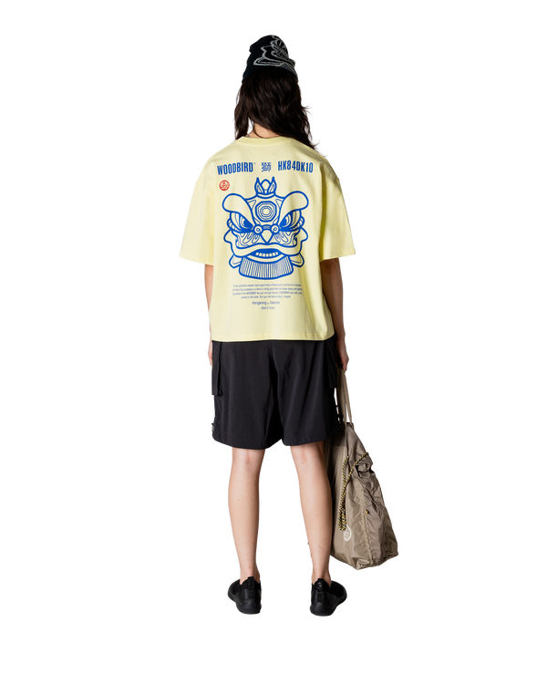 Woodbird Female WBJuno Lion Tee T-Shirts Wax Yellow