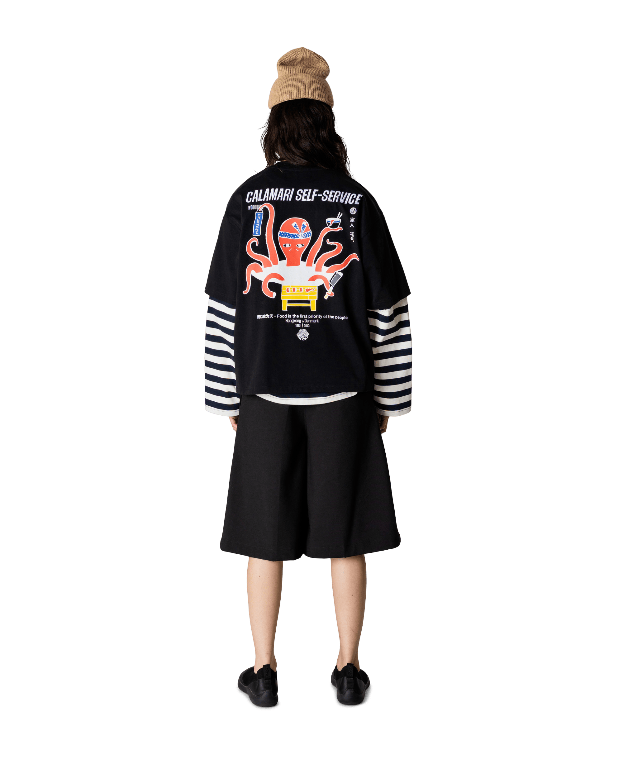 Woodbird Female WBJuno Octo Tee T-Shirts Black