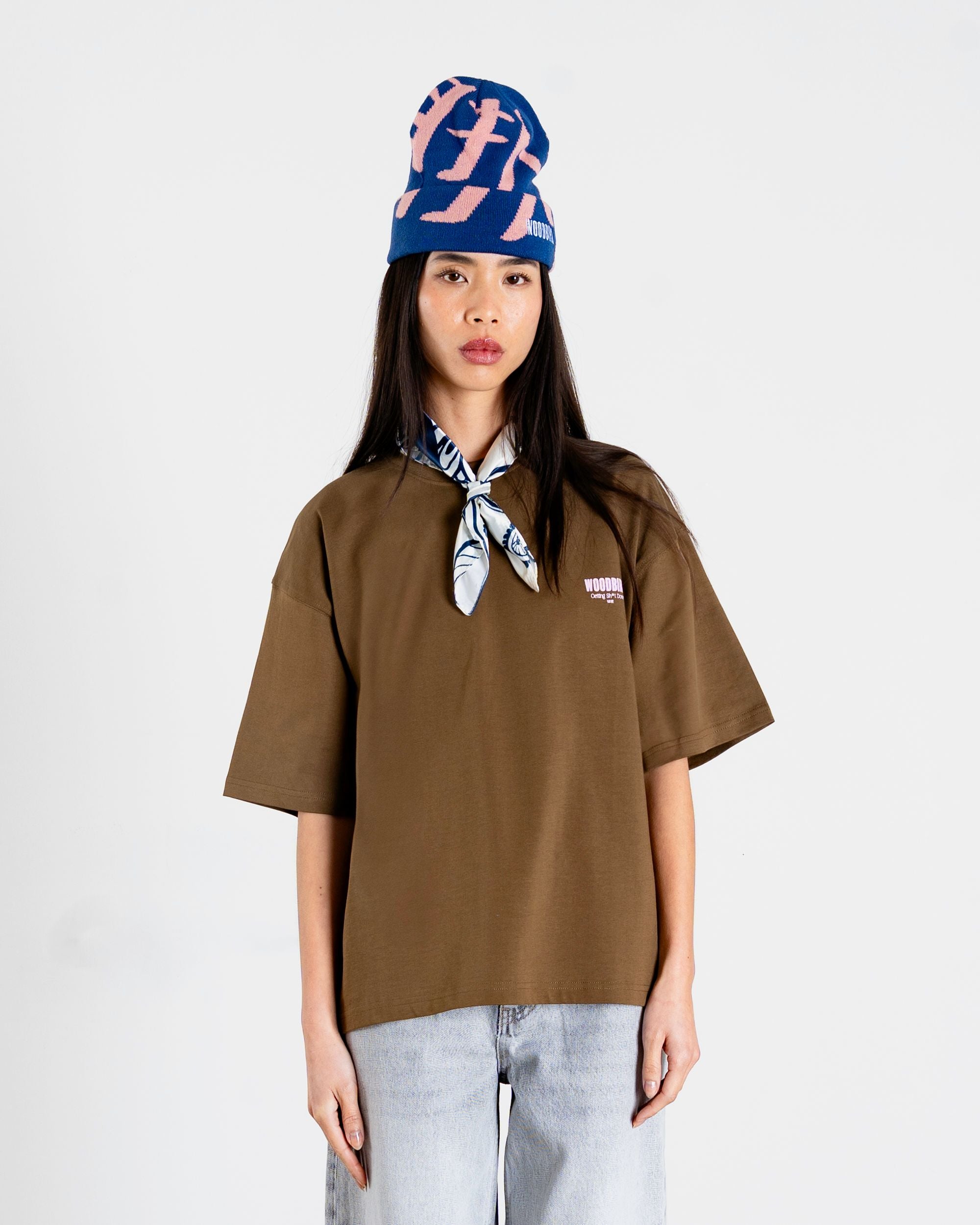 Woodbird Female WBJuno Pho Tee T-Shirts Dark Brown