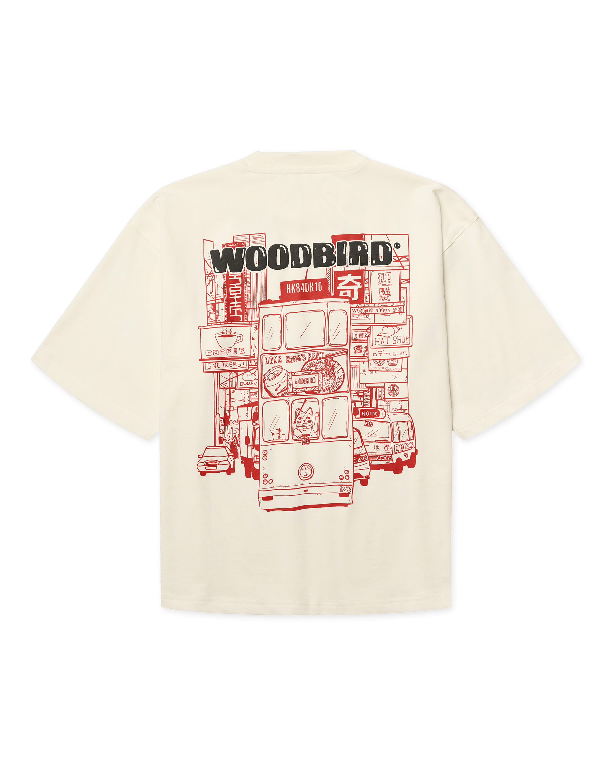 Woodbird Female WBJuno Tram Tee T-Shirts Off White