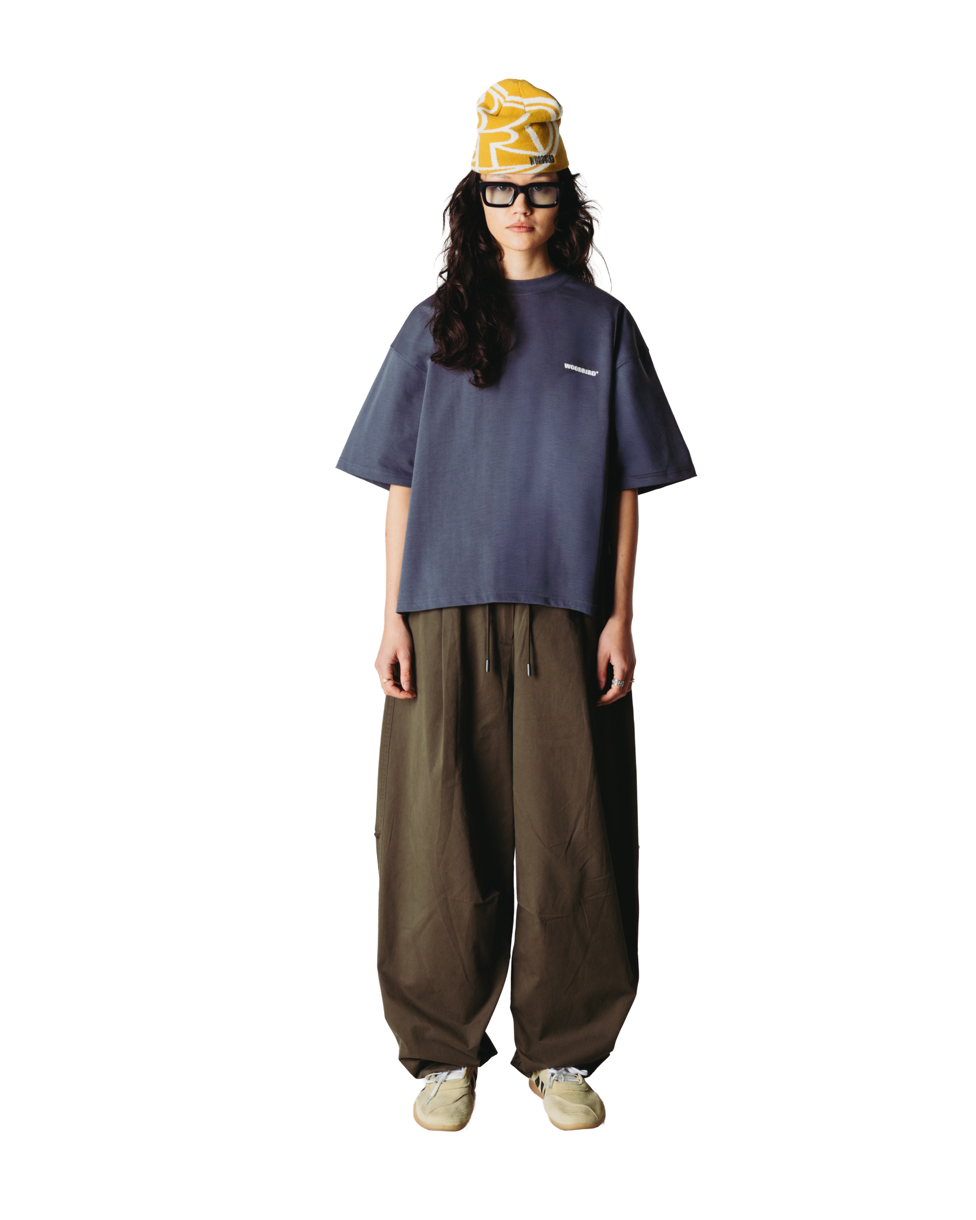 Woodbird Female WBJuno Tram Tee T-Shirts Slate Blue