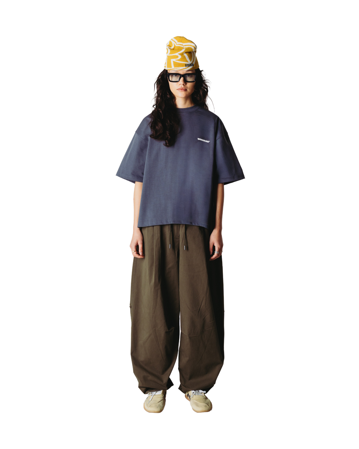 Woodbird Female WBJuno Tram Tee T-Shirts Slate Blue